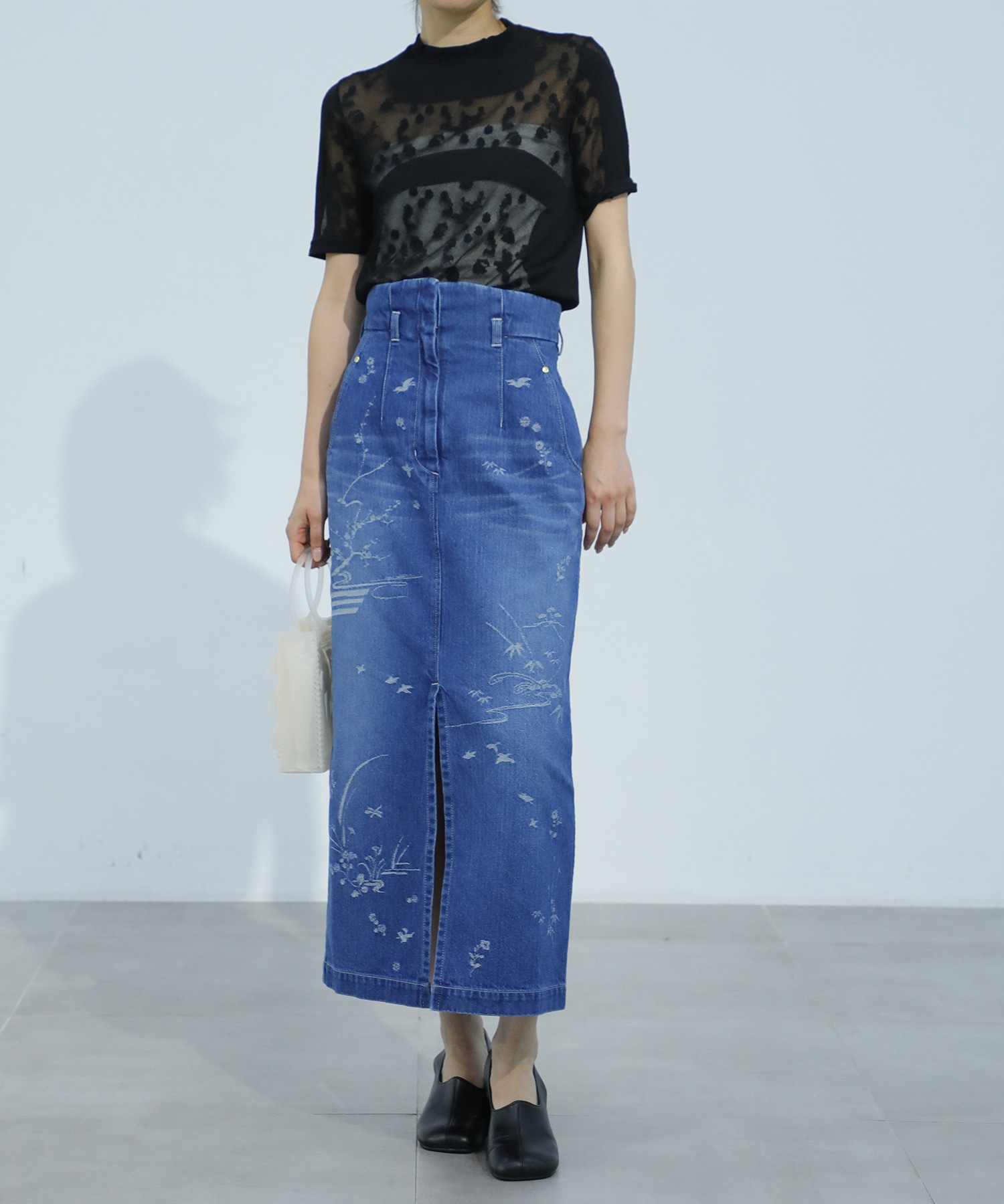 Knitted Crew Neck Top Mame Kurogouchi