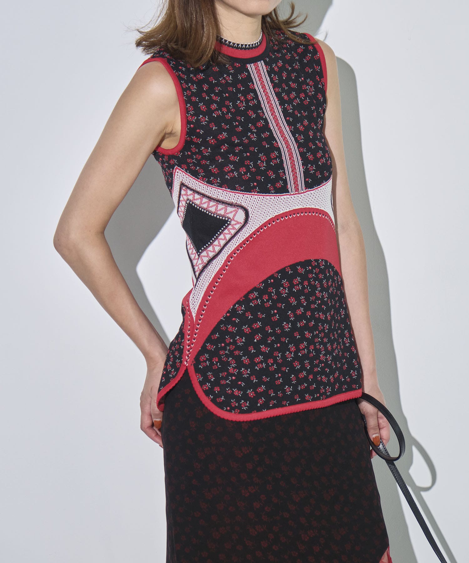 トップス mamekurogouchi FloralJacquardKnitted Top Mame Kurogouchi(マメ)の通販 - Seltie セルティ