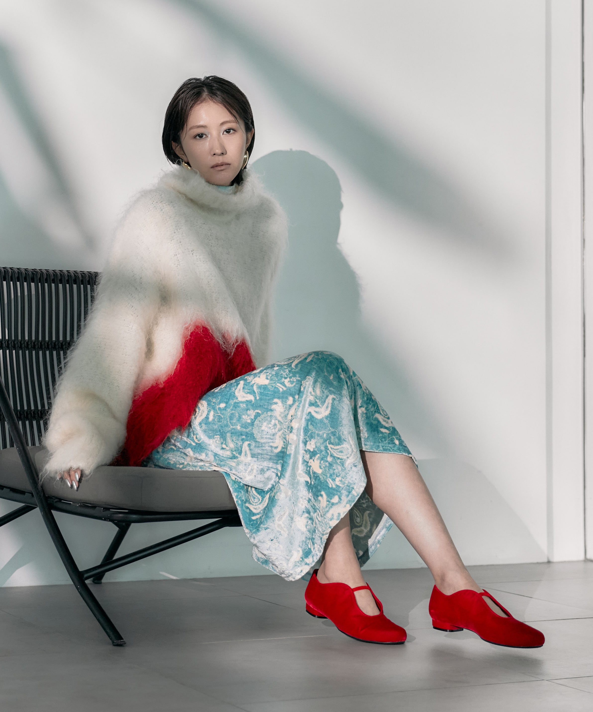 Fur Knitted High Neck Top(1 WHITE): Mame Kurogouchi: WOMENS