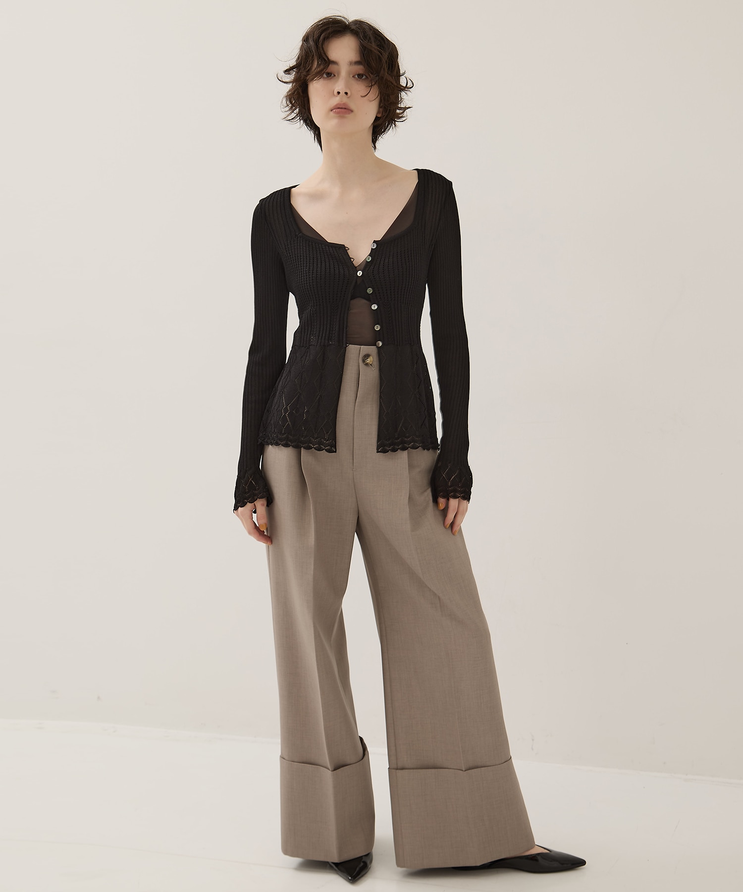 Lace Knit Cardigan EMILY ODA