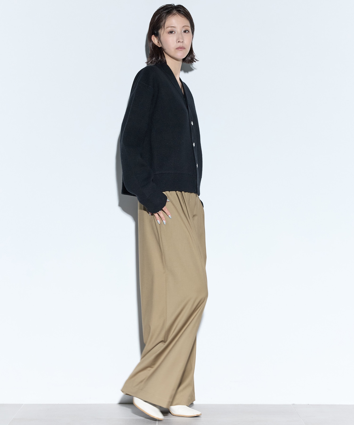 RERACS SNAP BUTTON KNIT CARDIGAN THE RERACS