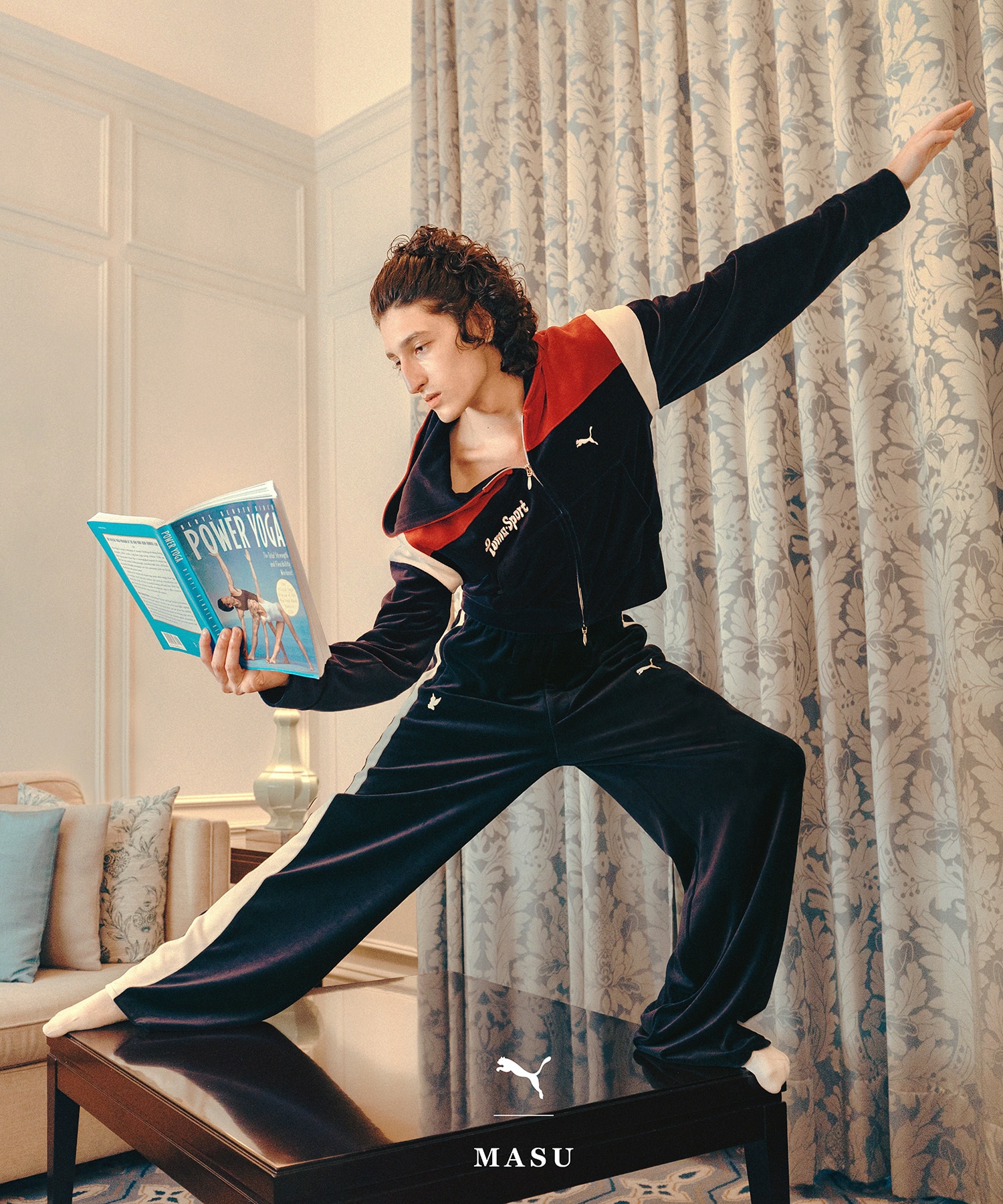 KKK masu puma トラックパンツ PUMA × MASU T7 WIDE TRACK PANTS(S NAVY): MASU: WOMENS｜ STUDIOUS