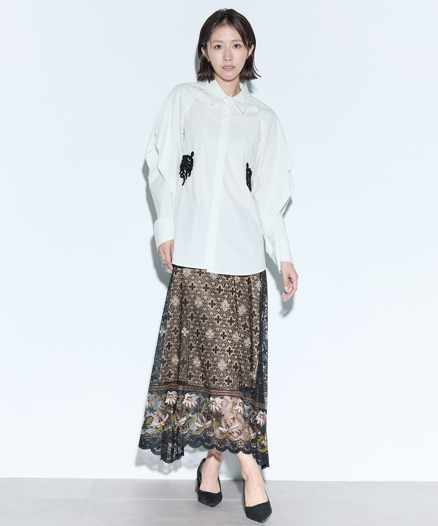 Everlasting embroidery lace skirt MURRAL