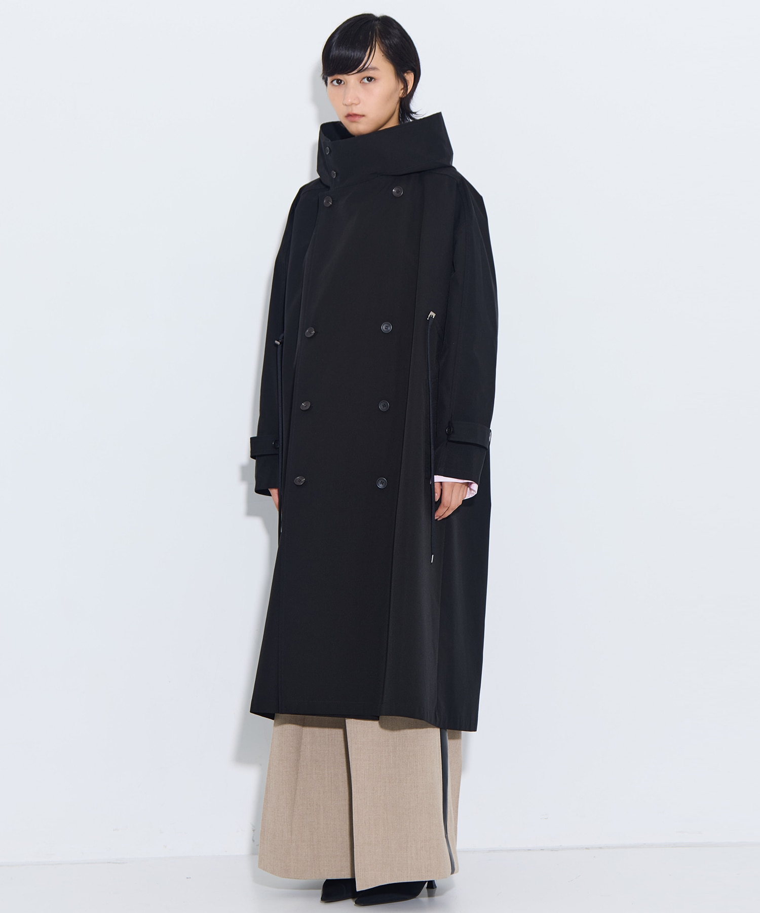 リサイクルシェルタフタ　トレンチコート VACHEMENT