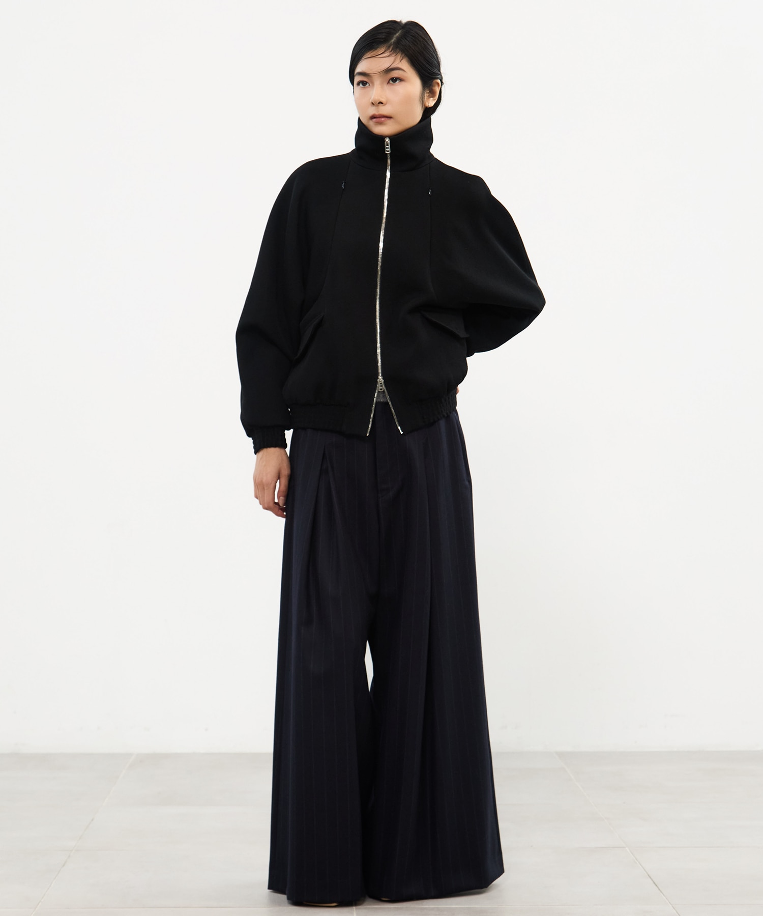 CAVARLY TWILL ZIP BLOUSON CINOH