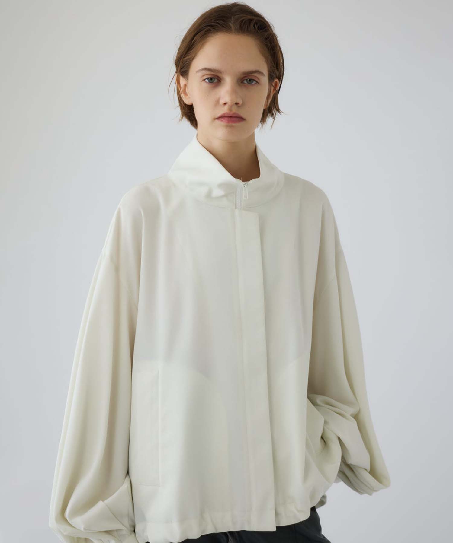 Stand collar tuck sleeve BZ RIM.ARK