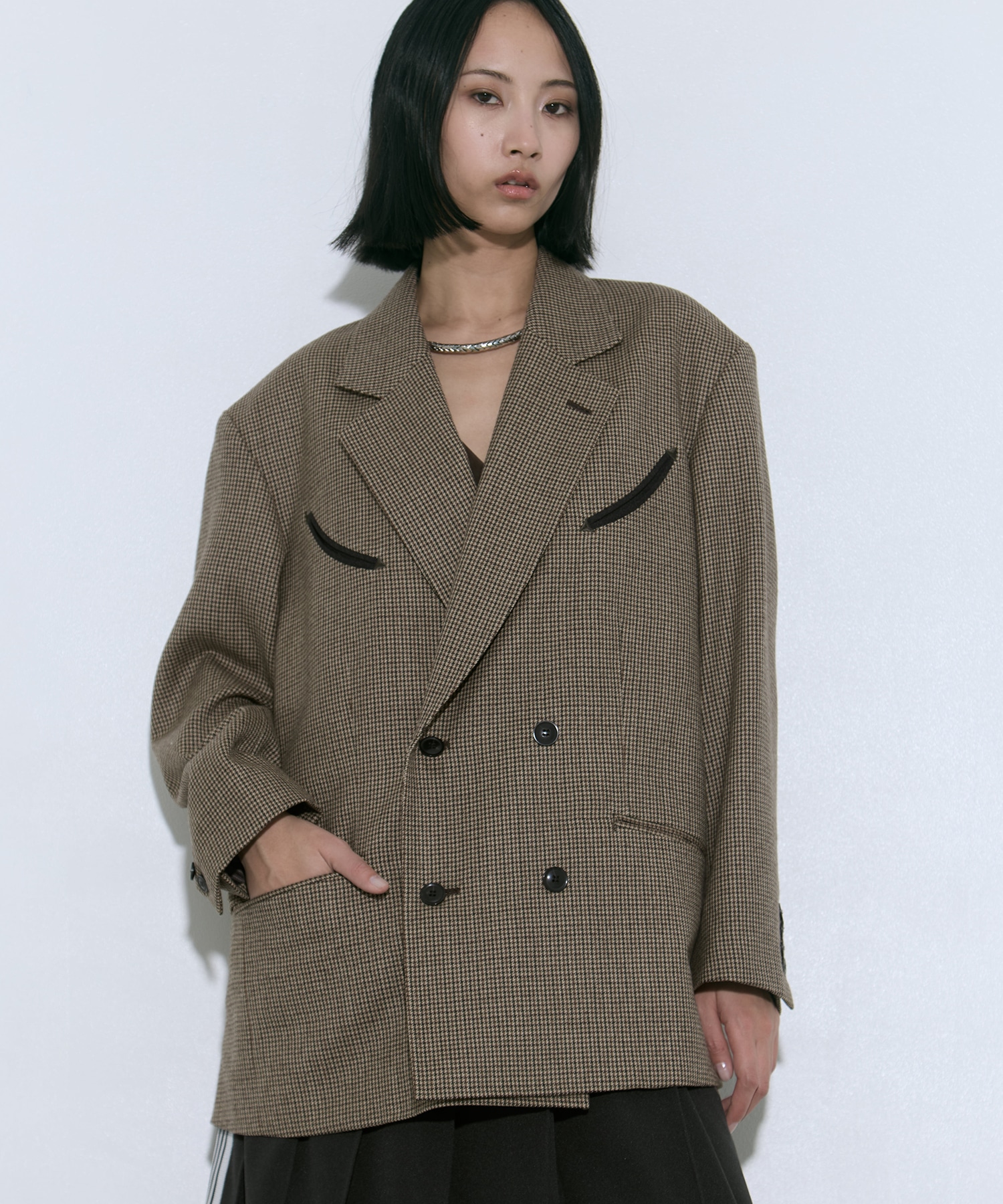 Wool check jacket TOGA