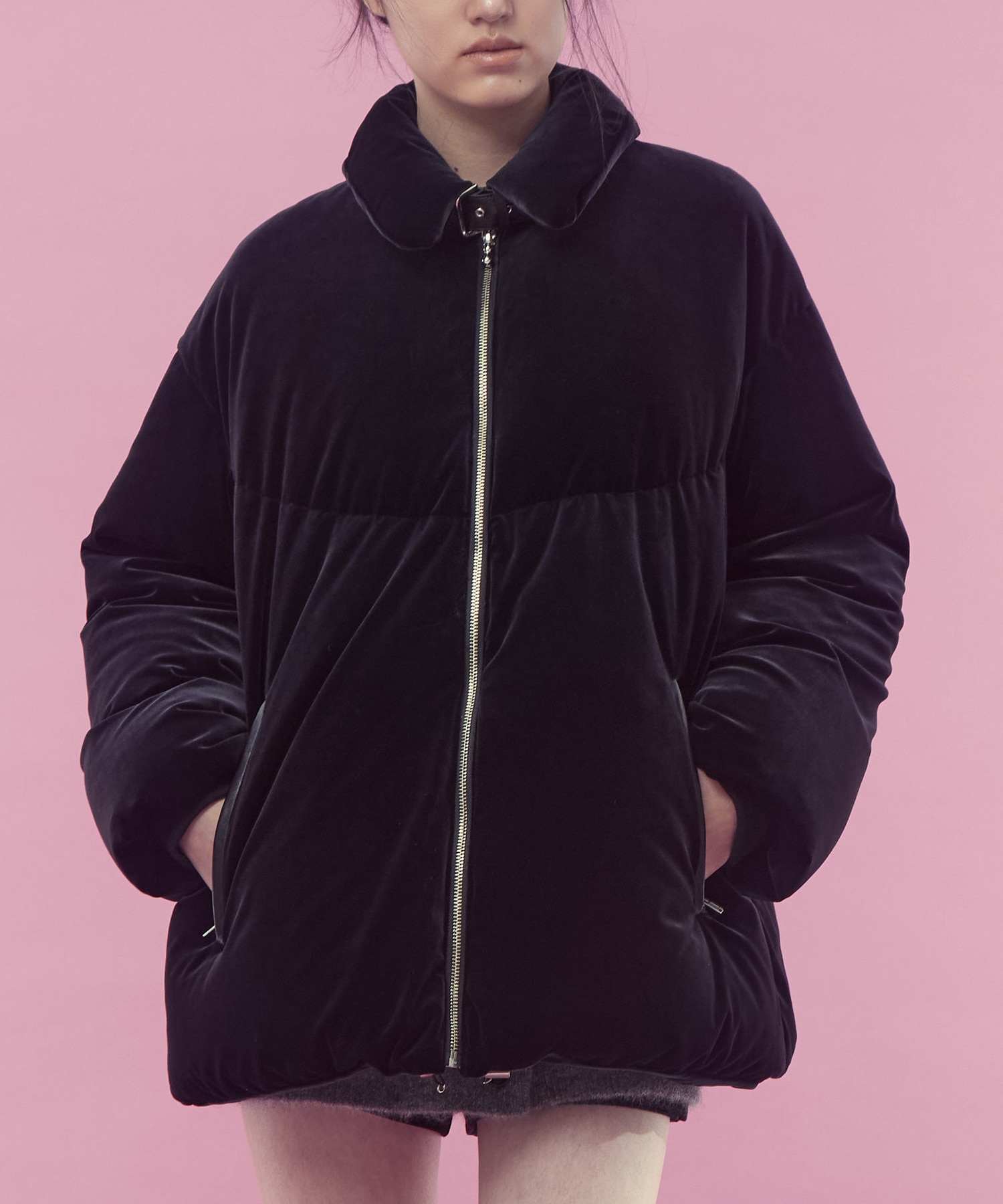 Velour down coat FETICO