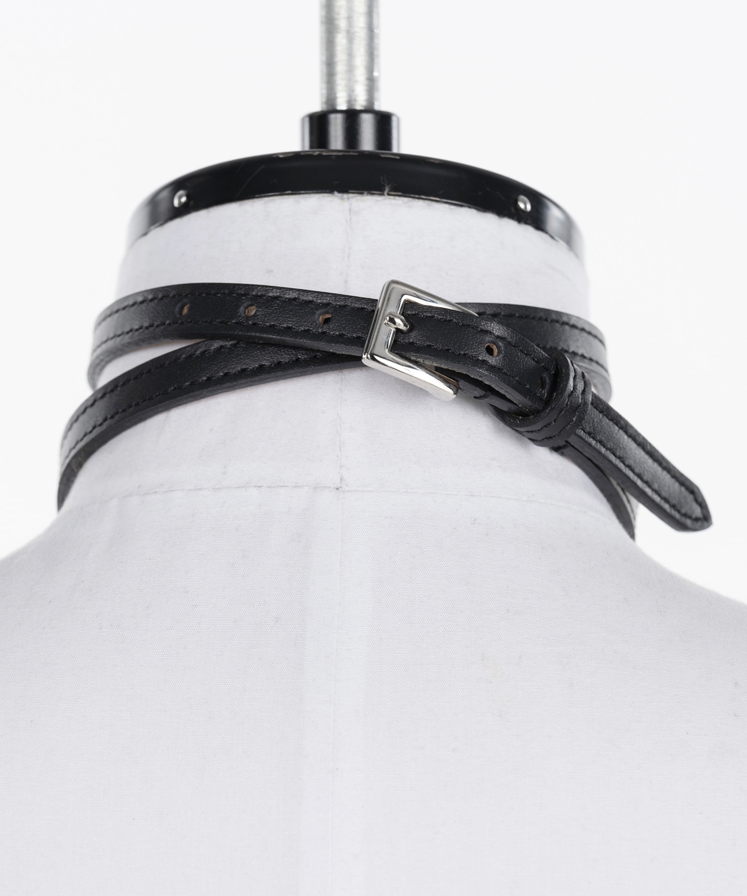 Leather skinny choker FETICO
