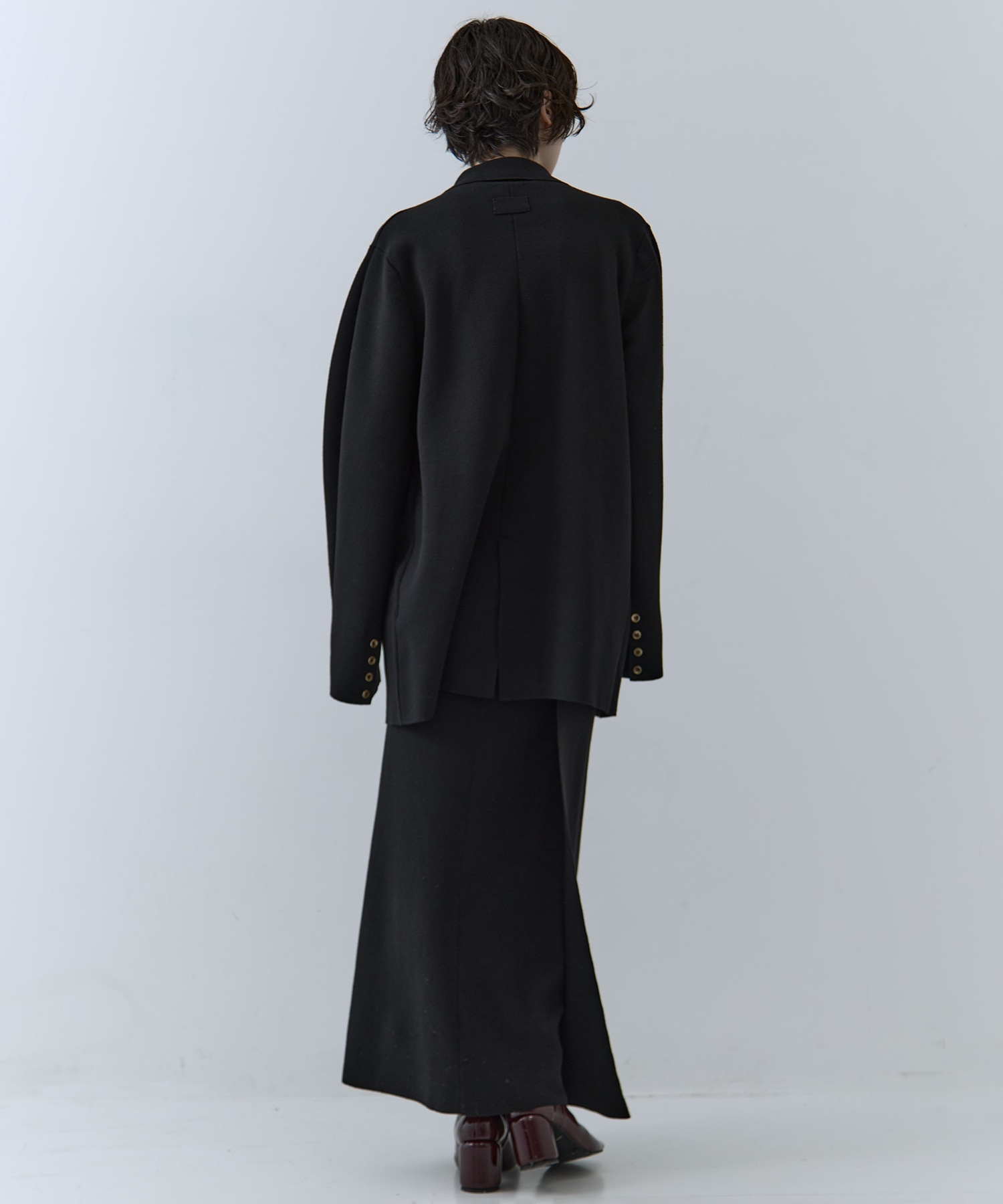 UND JACKET WINDING SKIRT KNIT SET DRESS AMERI