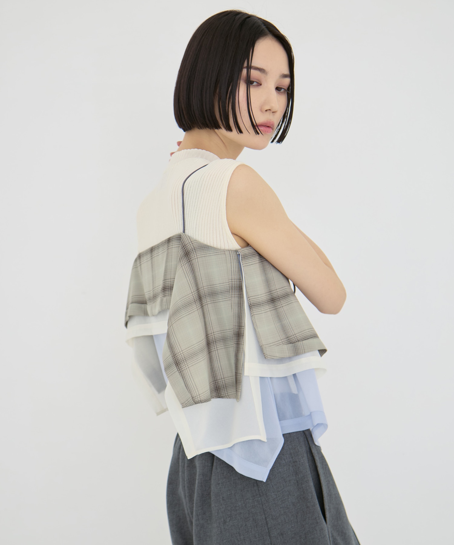 3way Camisole & Cashmere Long T STUDIOUS