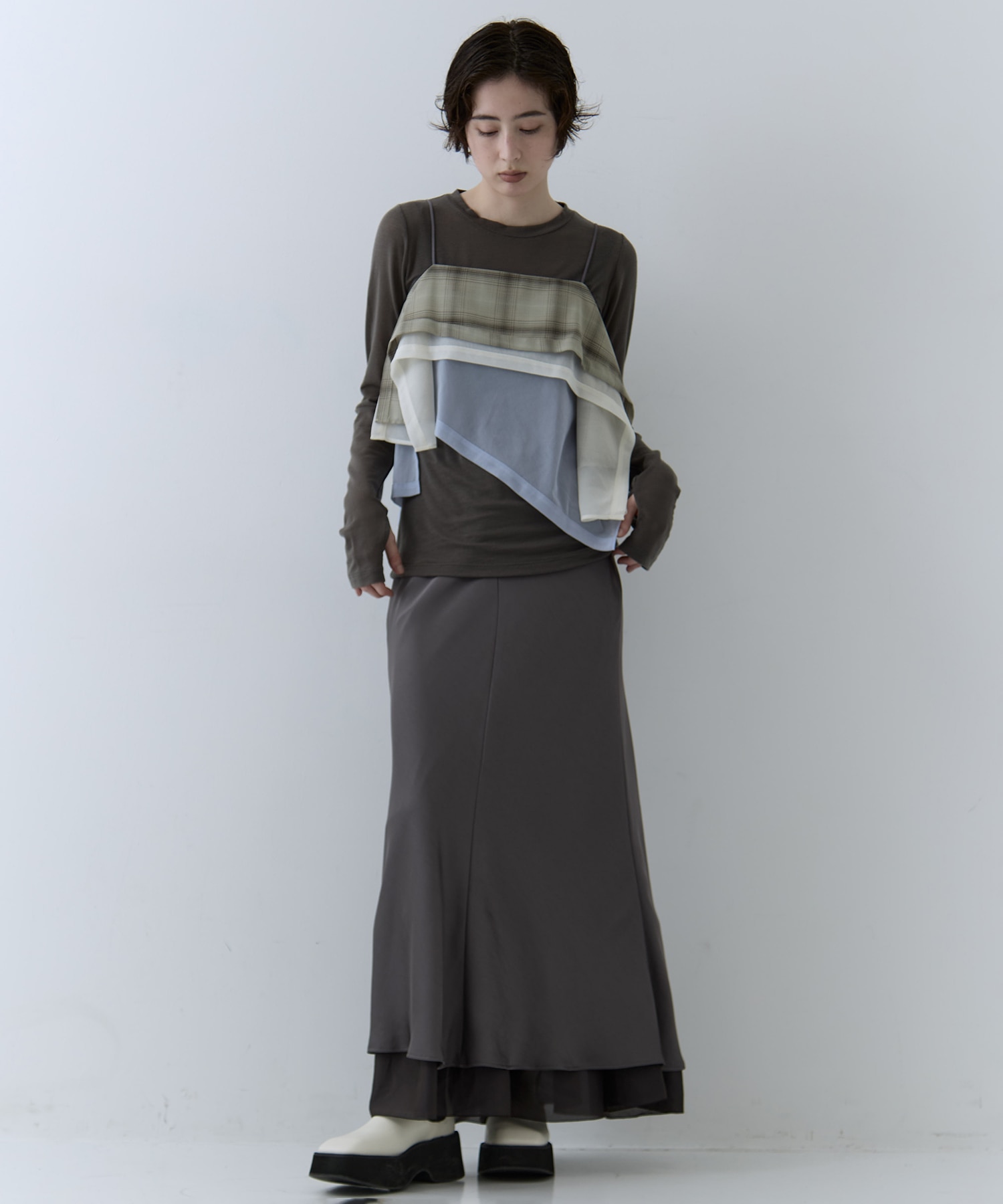 3way Camisole & Cashmere Long T STUDIOUS