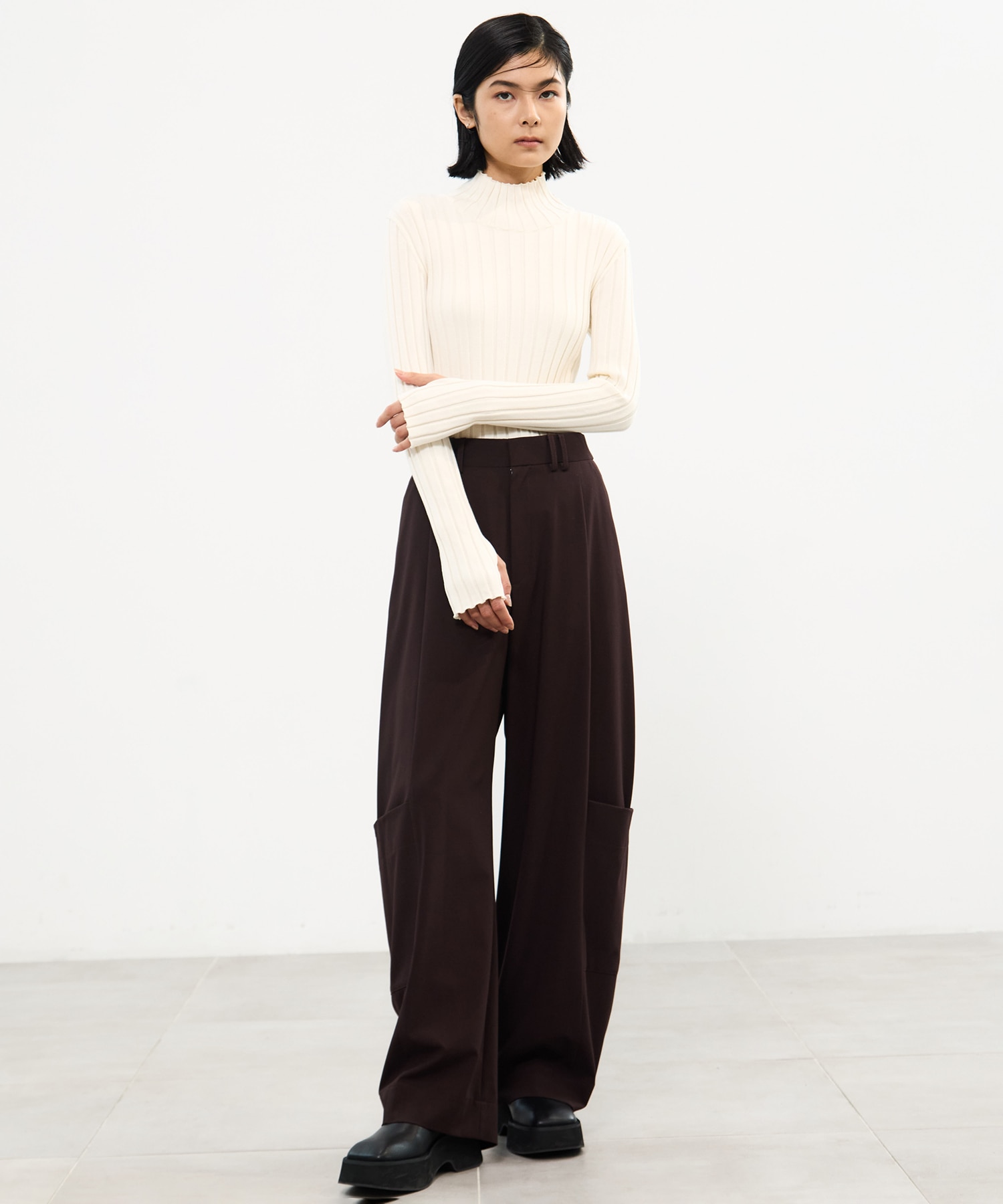 Silk Viscorse Wide Rib KT STUDIOUS