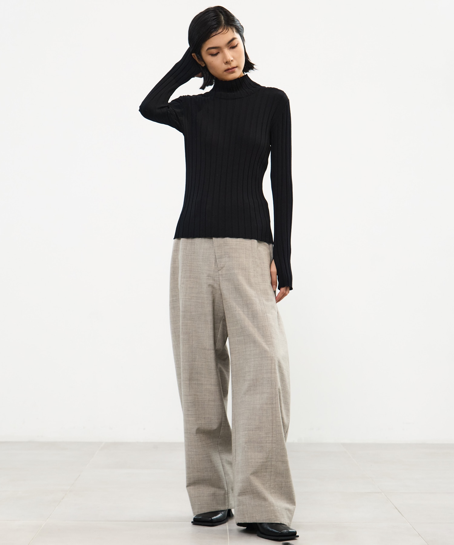 Silk Viscorse Wide Rib KT STUDIOUS
