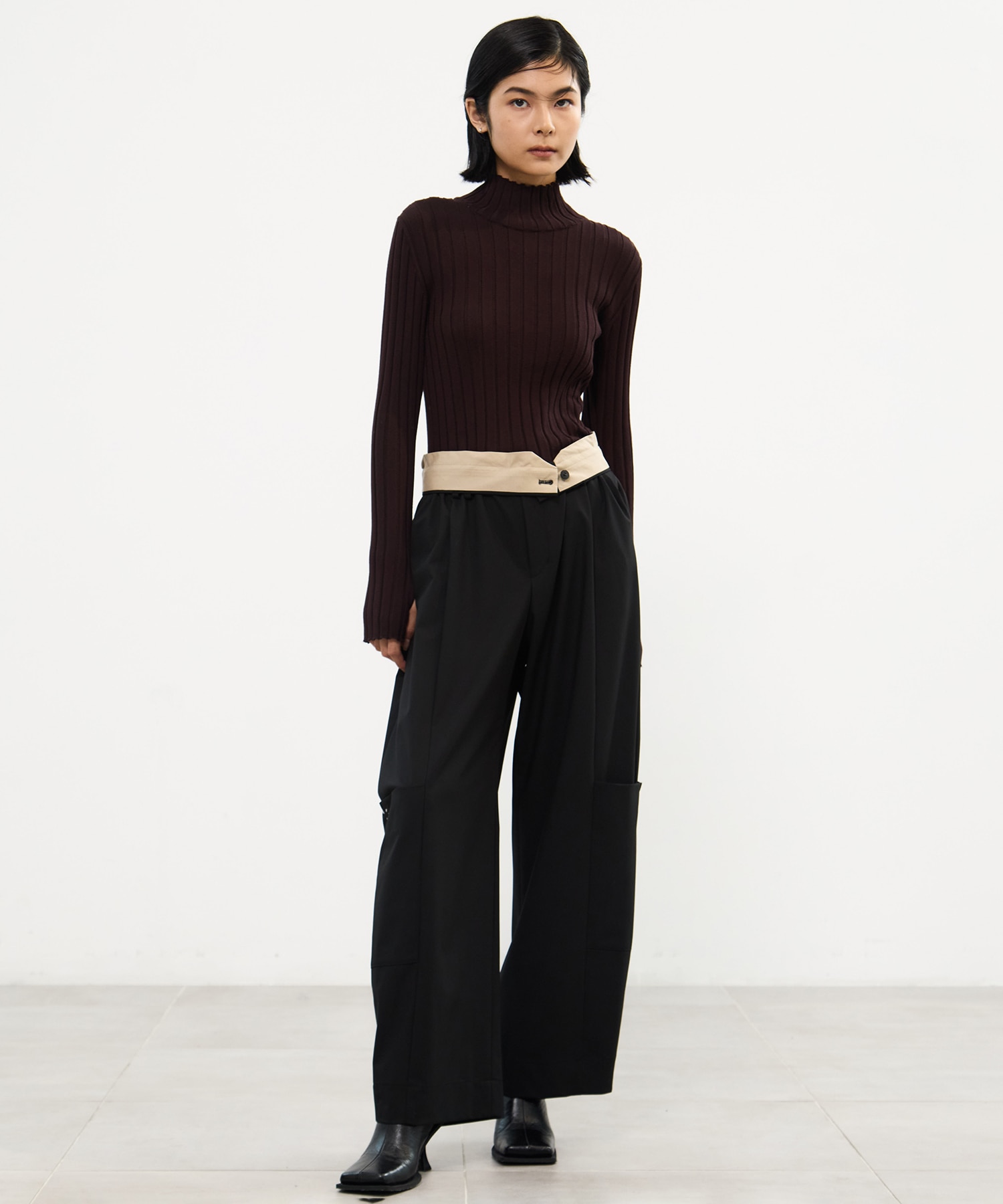 Silk Viscorse Wide Rib KT STUDIOUS