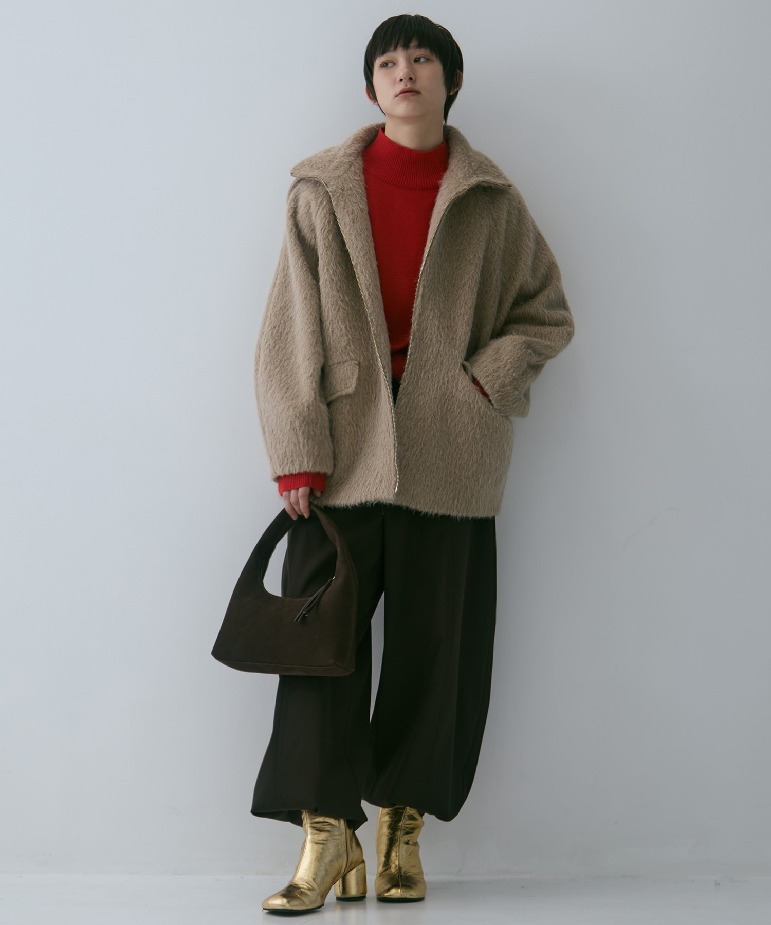 Merino Wool Turtle Neck Knit STUDIOUS