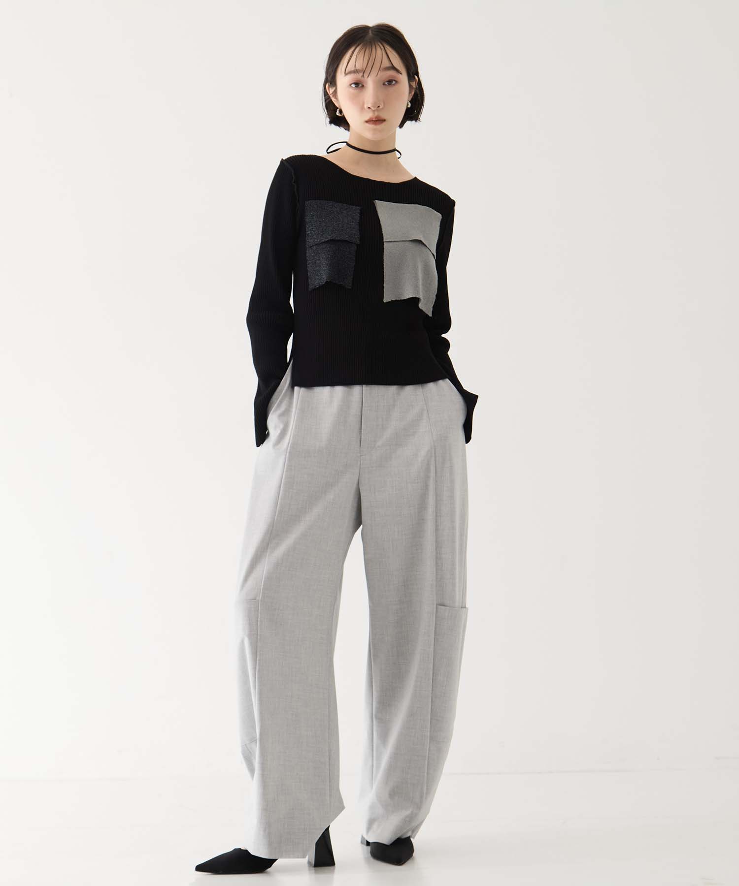 別注CREW NECK RIB KNIT kotohayokozawa