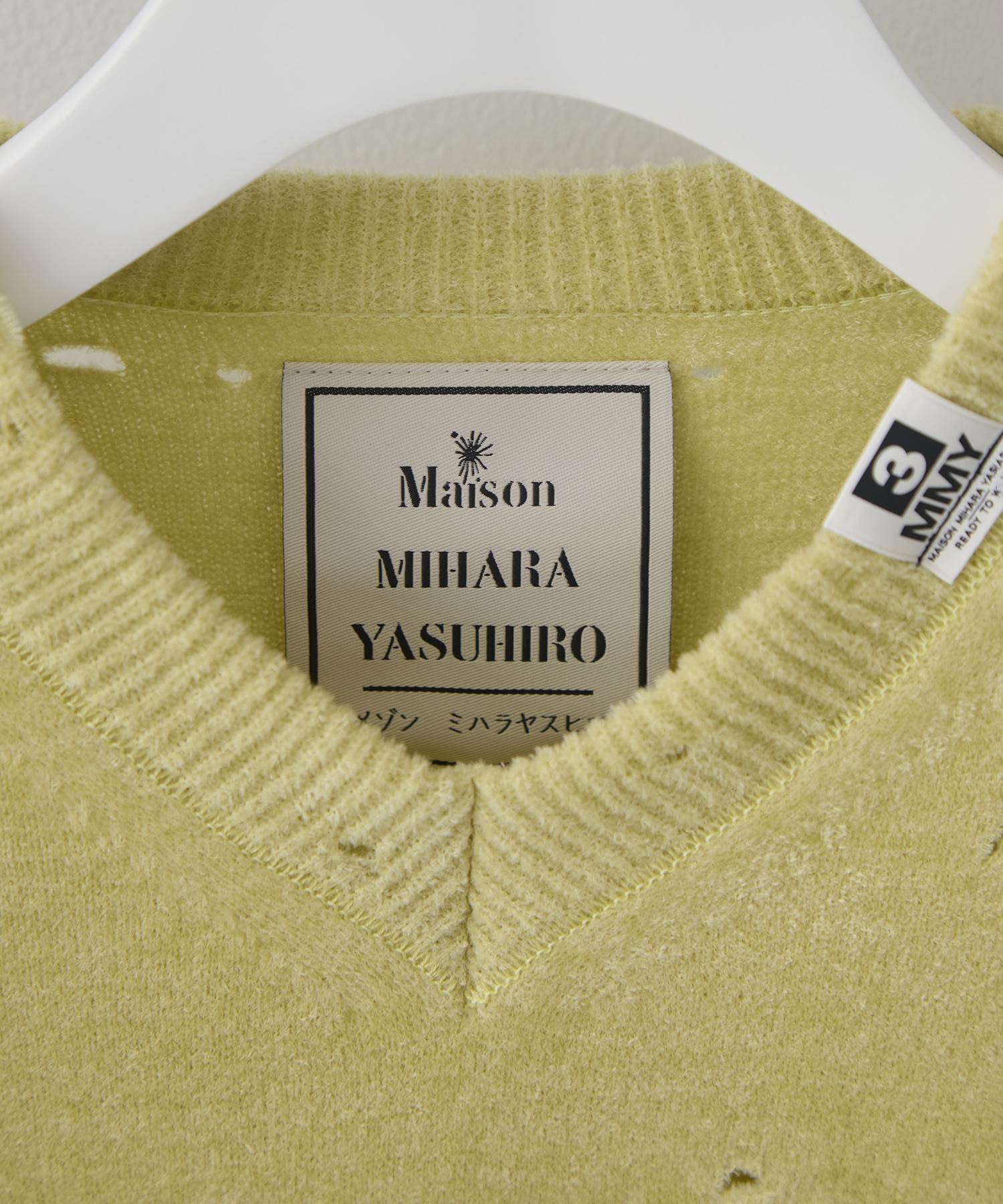 DISTRESSED KNIT PULLOVER Maison MIHARA YASUHIRO