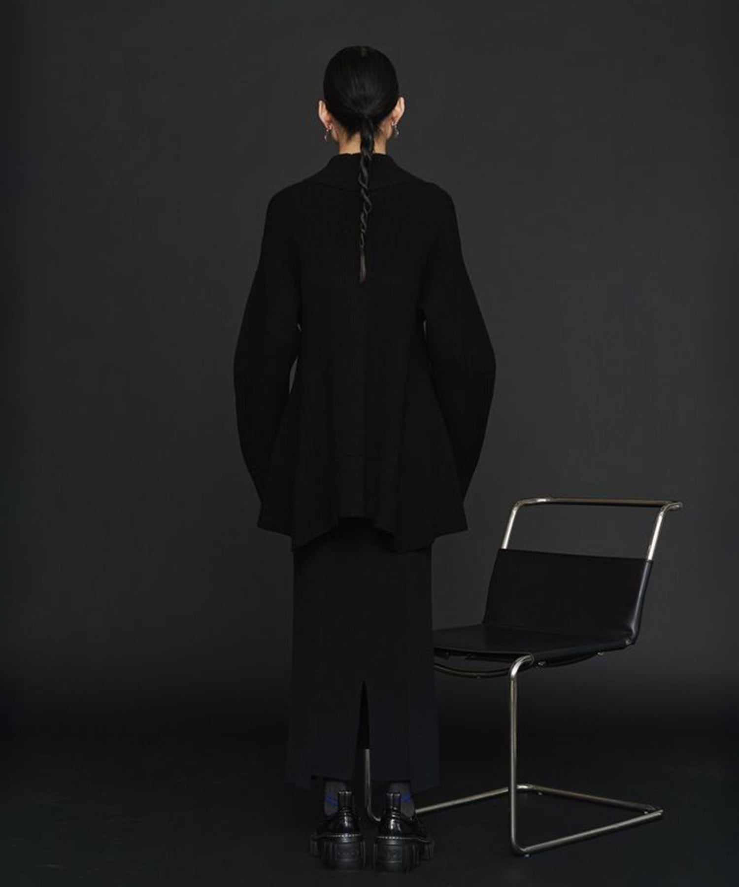 PIN TUCK HALF ZIP TOP UN3D.