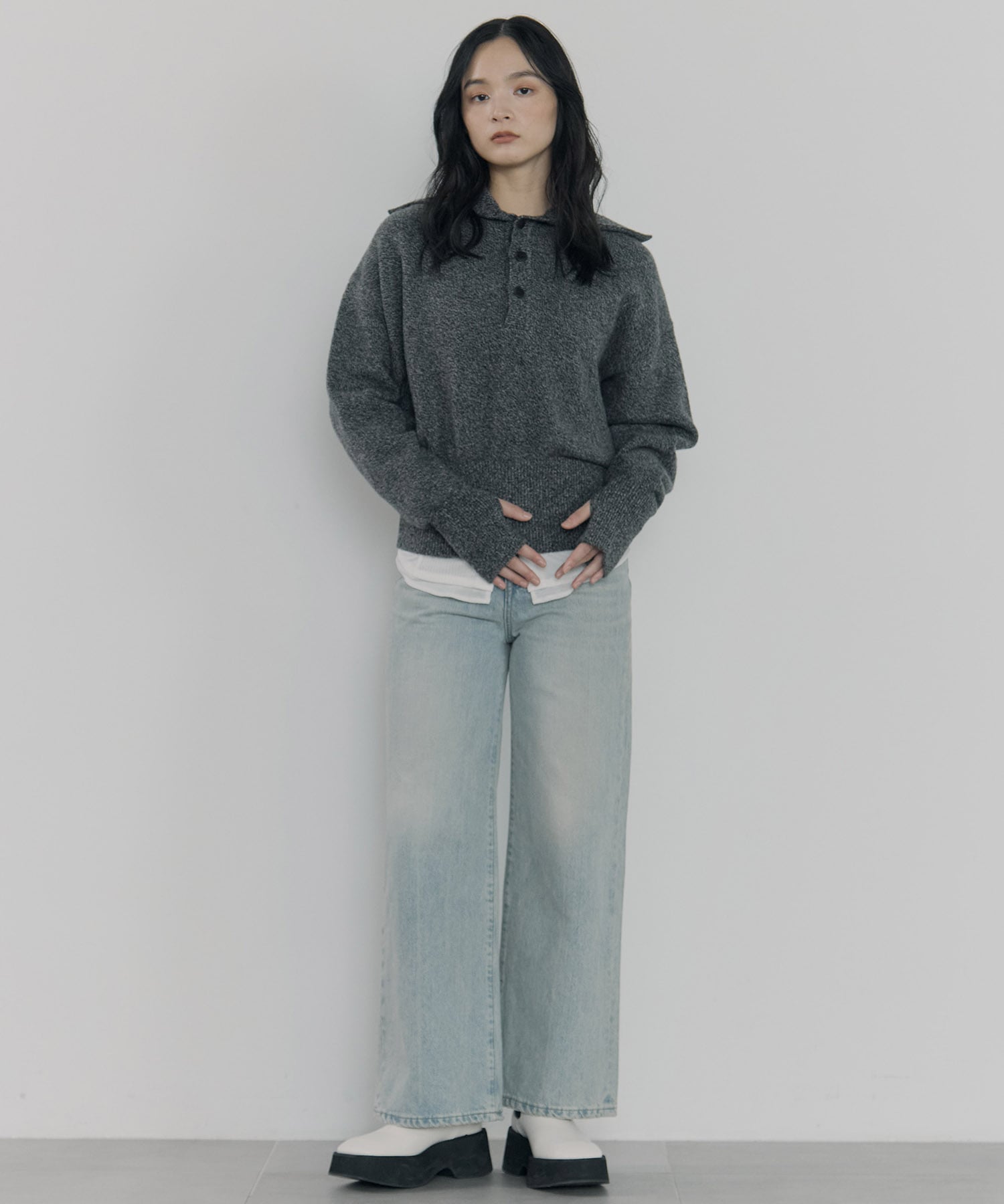 別注 SAILOR COLLAR KNIT ROUTINE