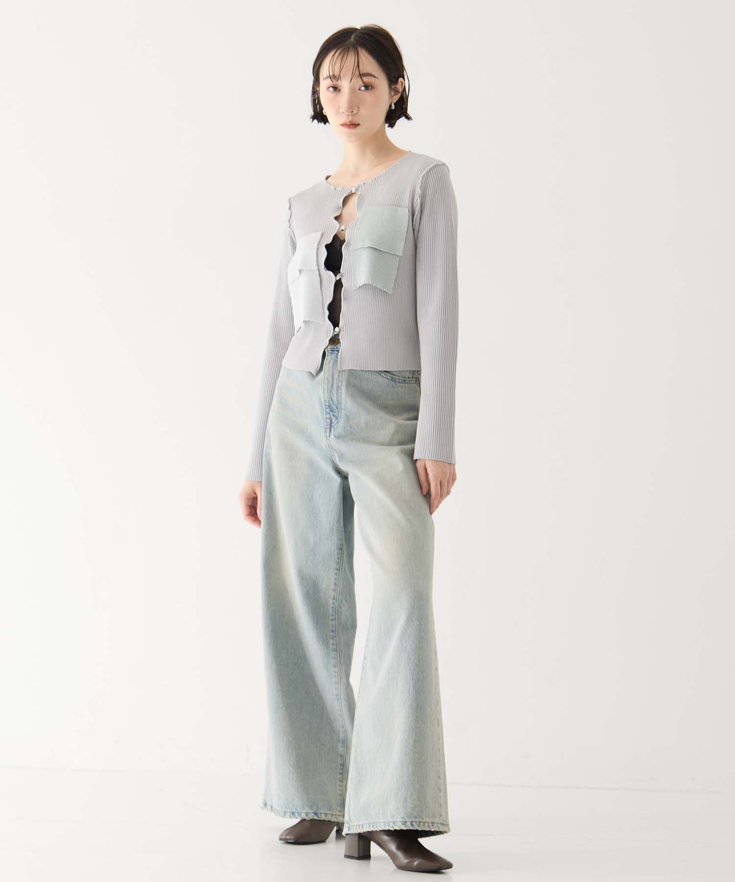 別注 RIB KNIT CARDIGAN kotohayokozawa