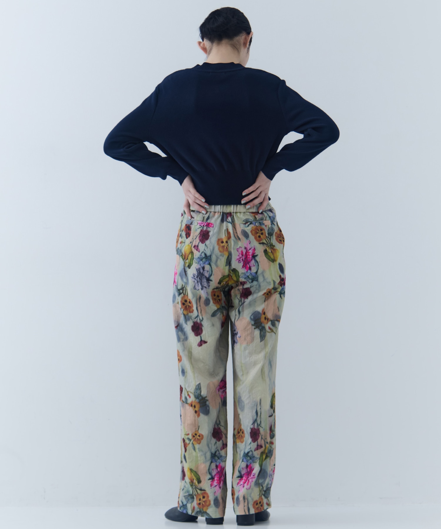 UND GRACE JACQUARD PRINT PANTS AMERI