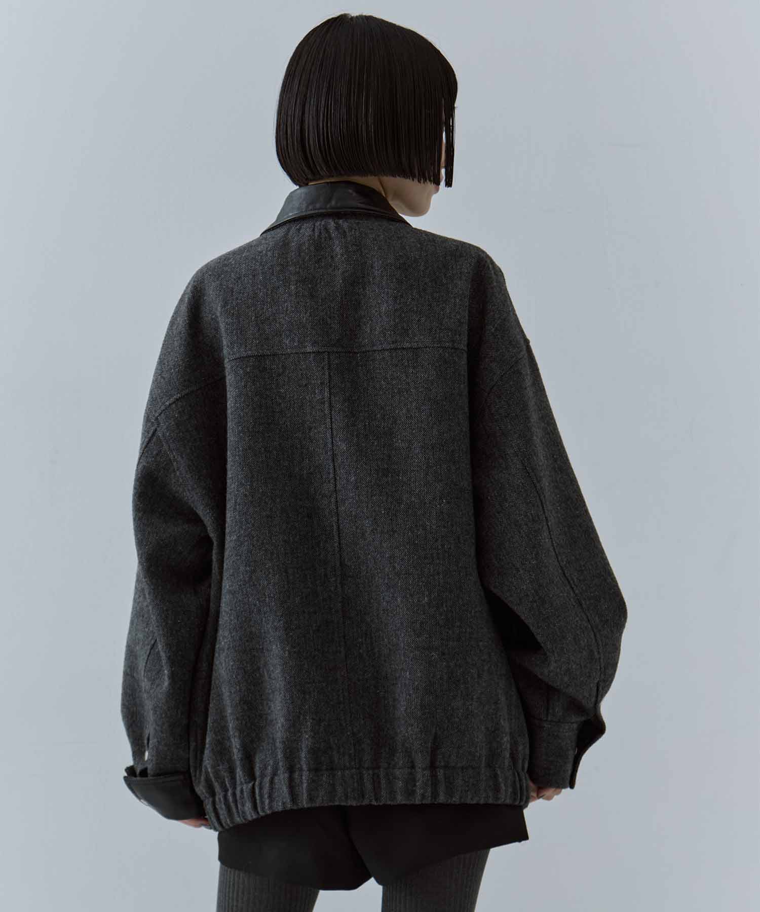 UND TWEED WORK DETAIL BLOUSON AMERI