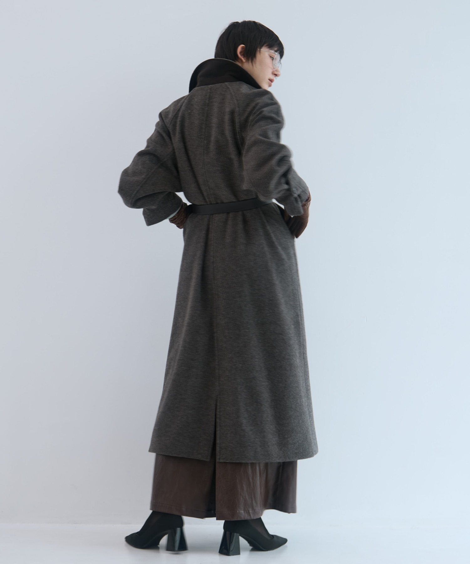 Stand Collar Wool Coat STUDIOUS
