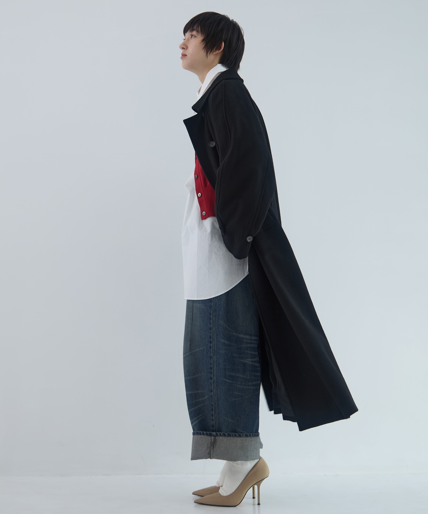 Stand Collar Wool Coat STUDIOUS