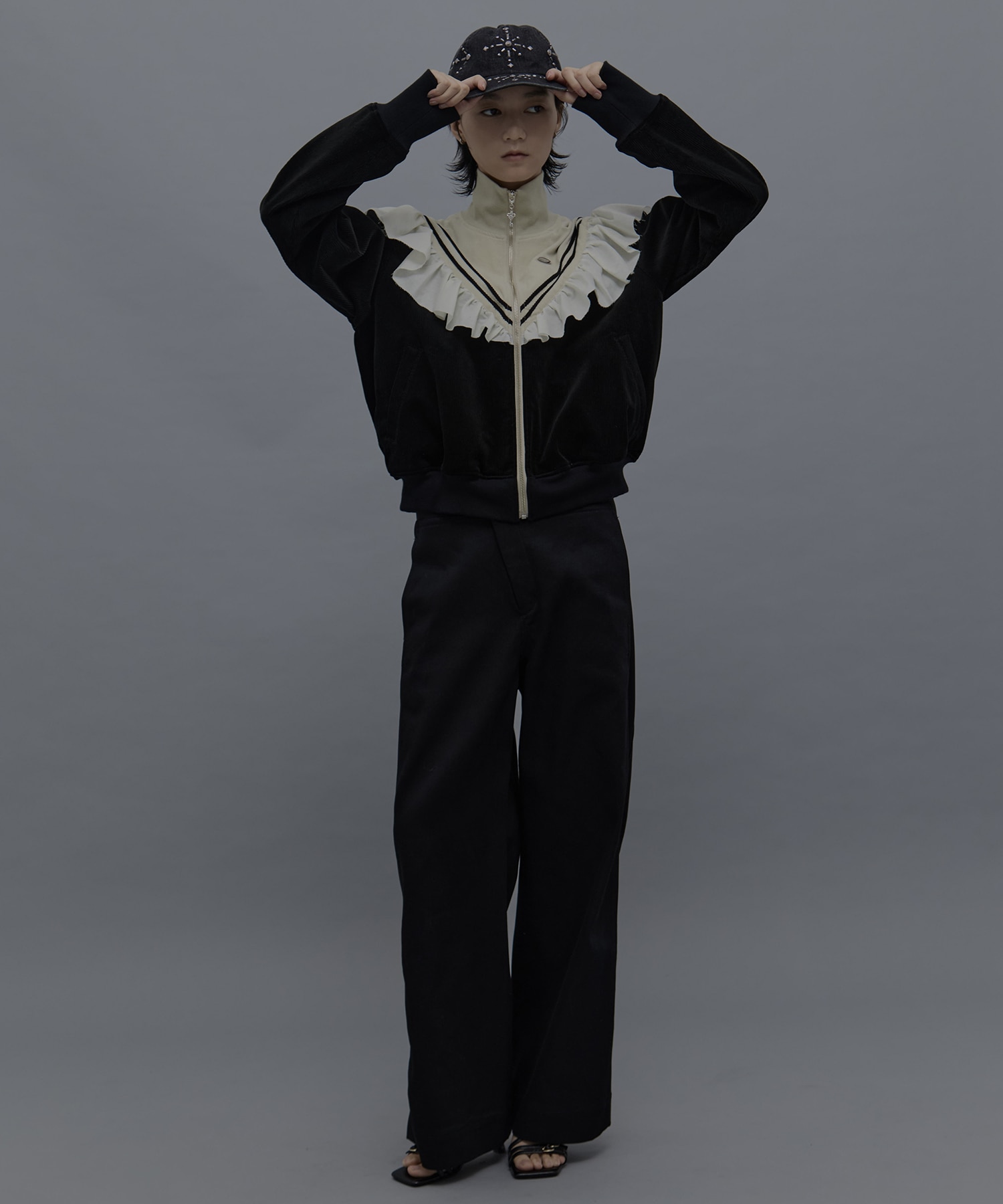 frill corduroy track jacket tanakadaisuke