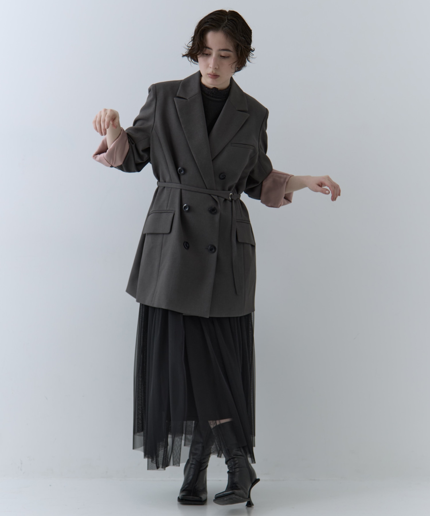 UND YOKE DESIGN JACKET AMERI