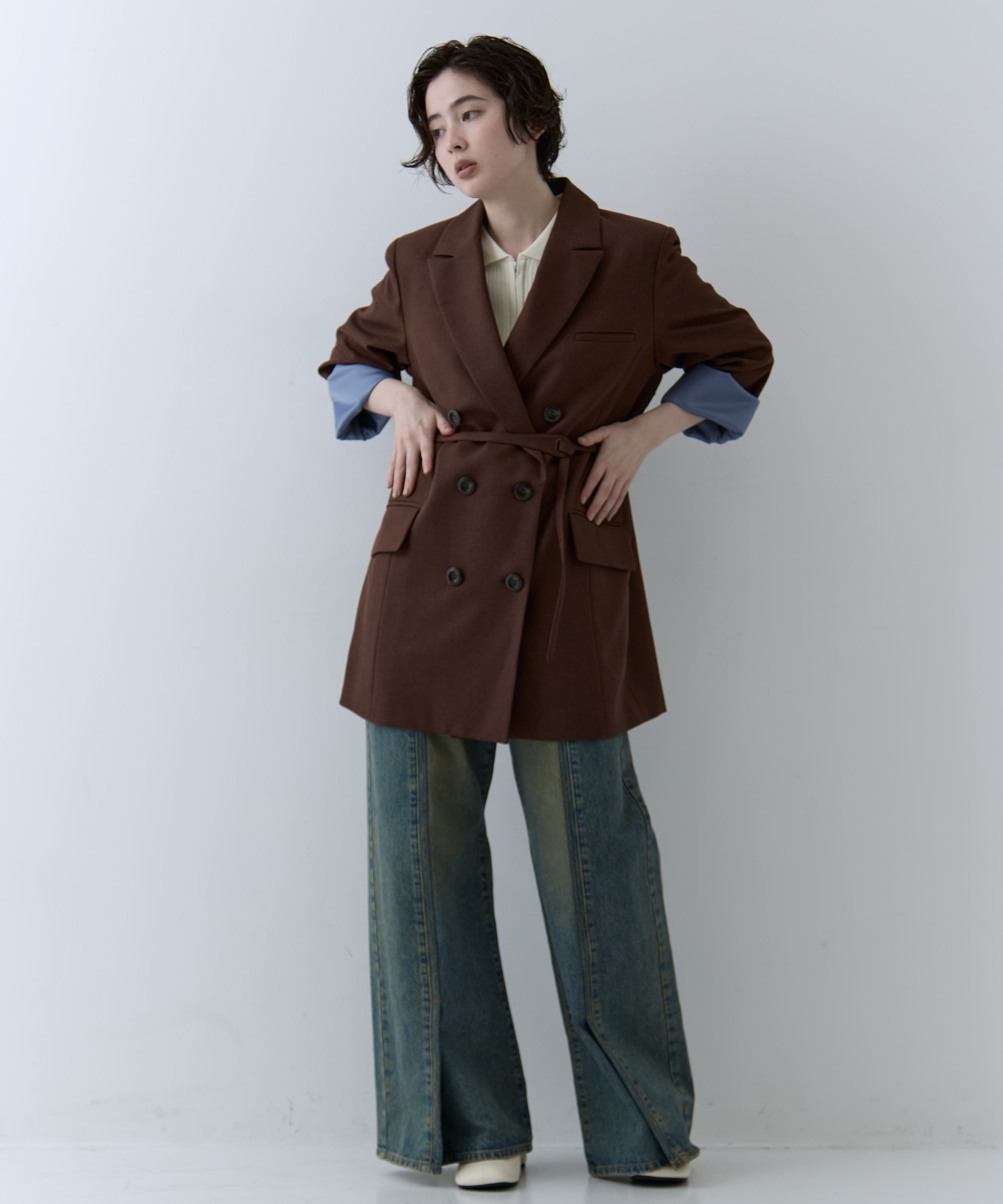 UND YOKE DESIGN JACKET AMERI