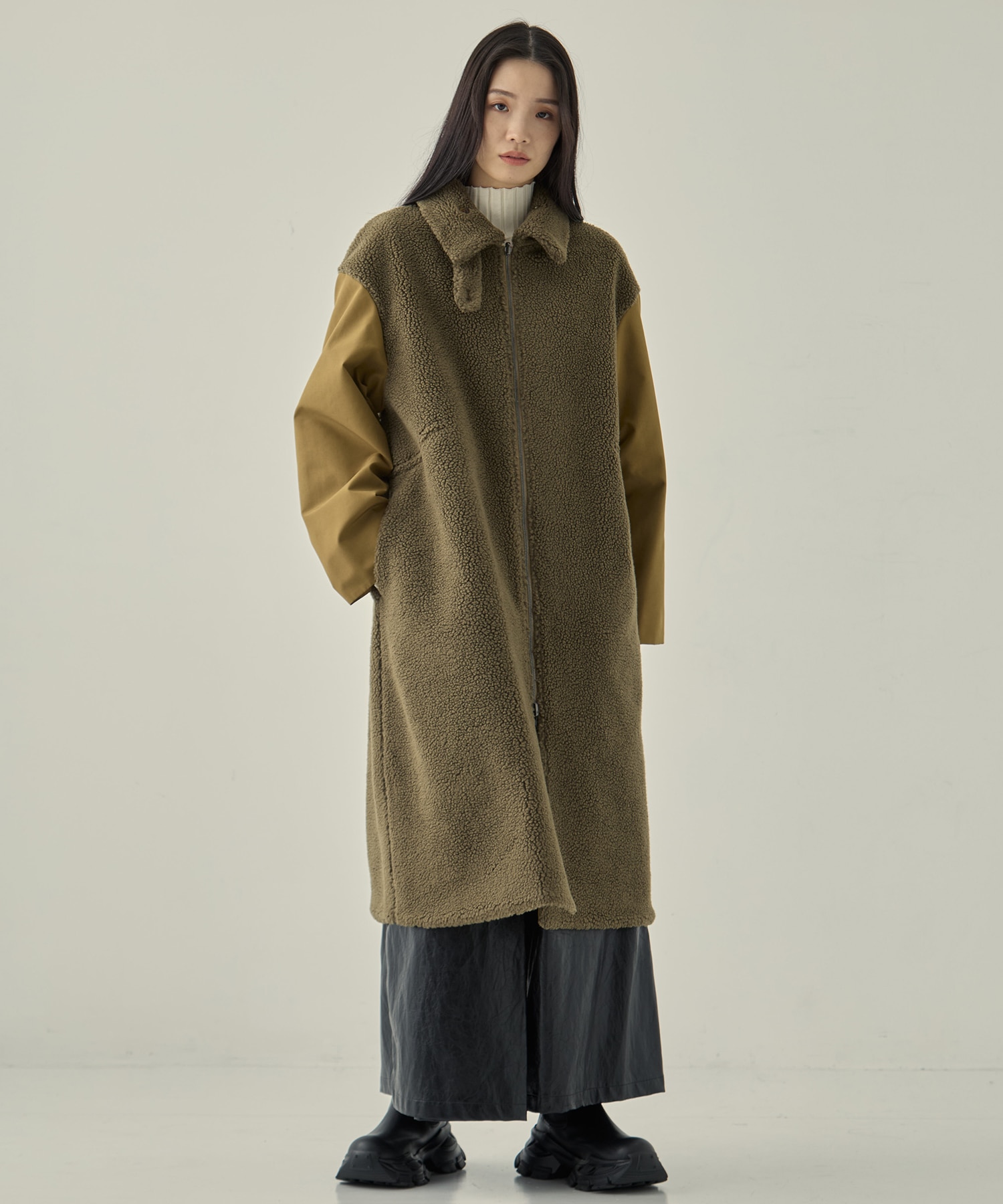 リサイクルシェルタフタ×ボア(ロング) VACHEMENT