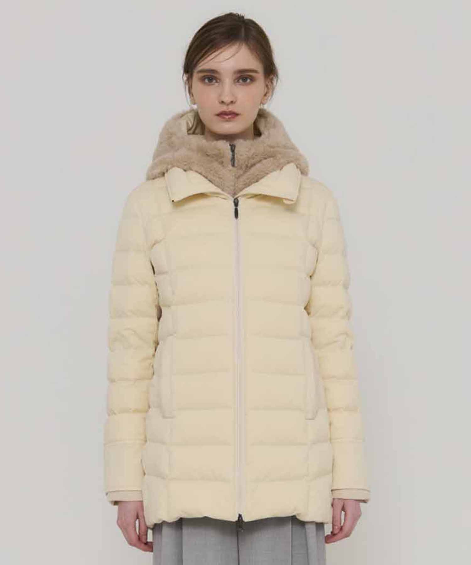 2way Fur Linen Hood Coat YOSOOU