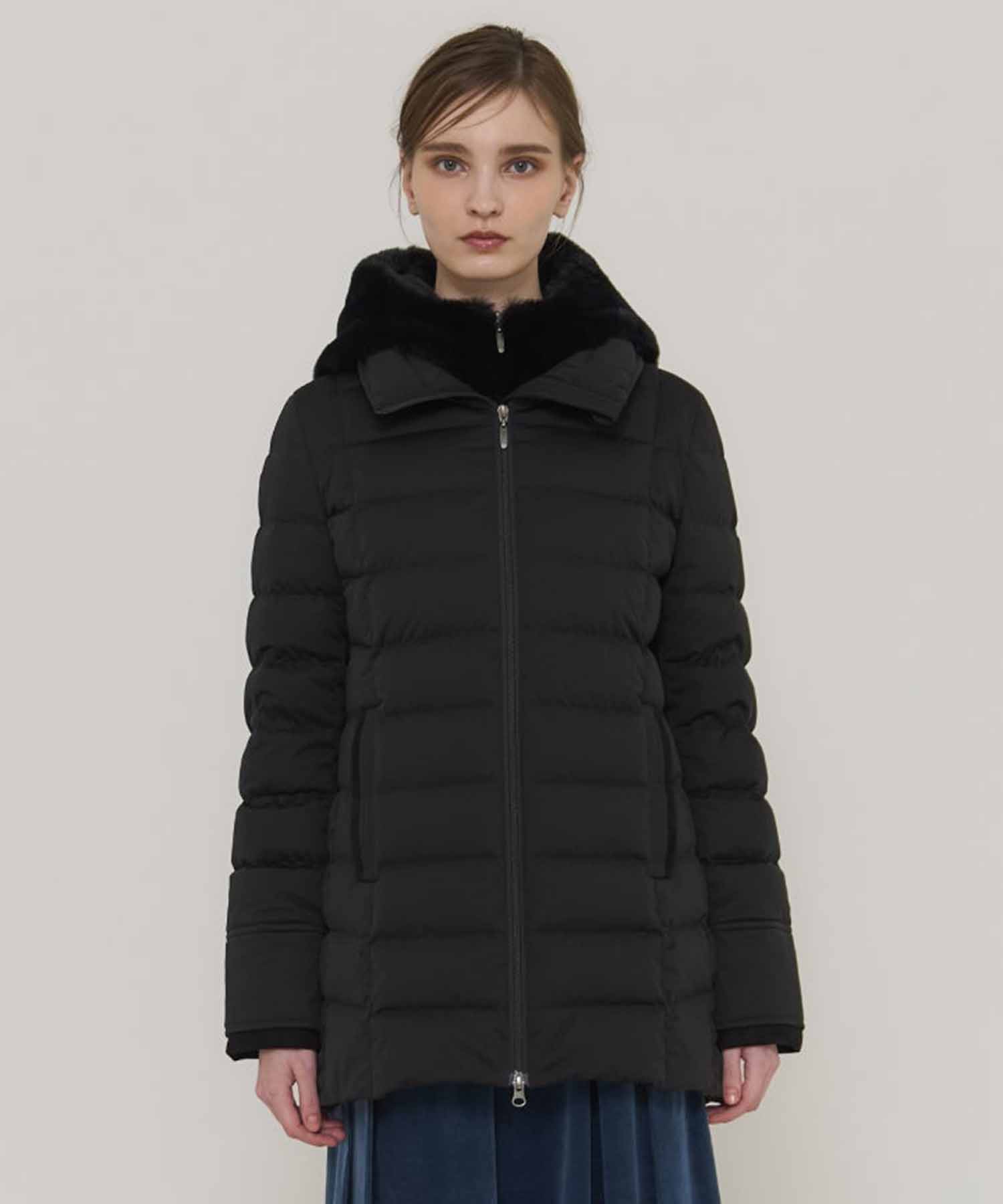 2way Fur Linen Hood Coat YOSOOU