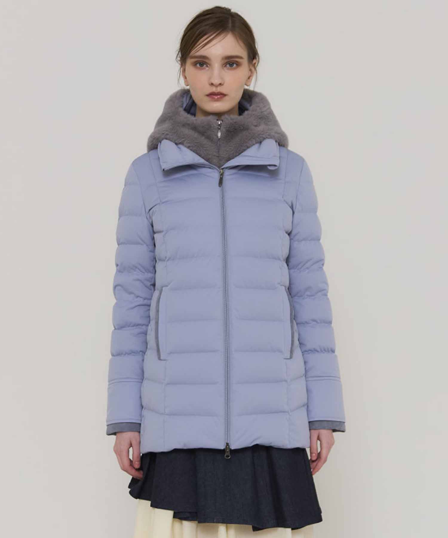 2way Fur Linen Hood Coat YOSOOU