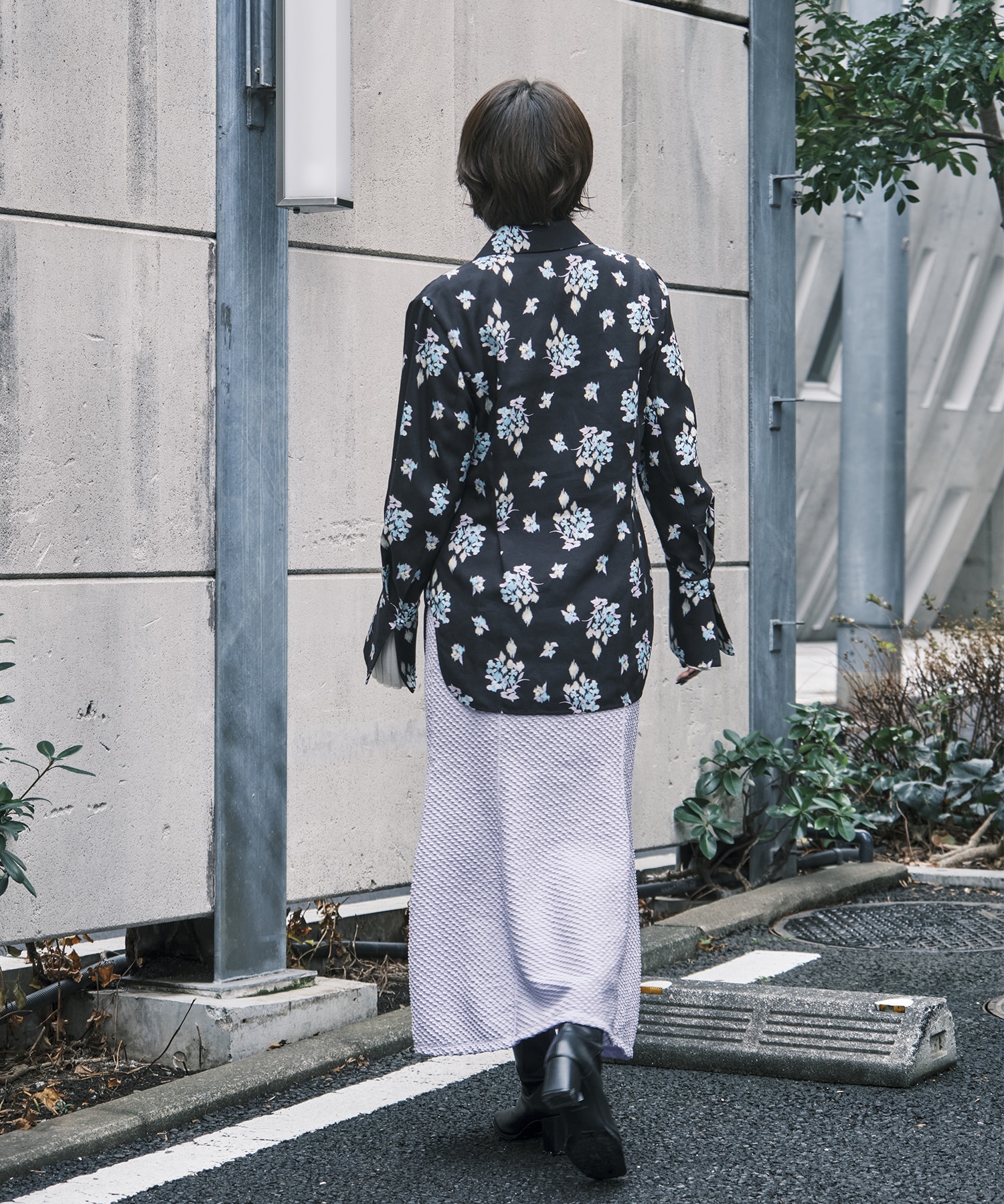 Floral Motif Printed Shirt Mame Kurogouchi