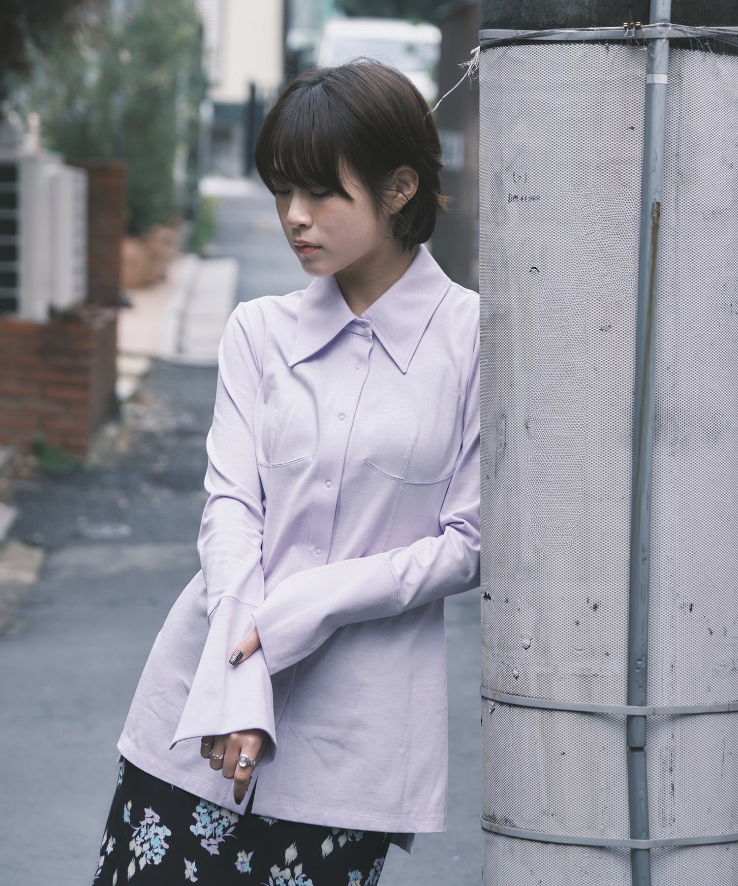 Cotton Jersey Shirt Mame Kurogouchi