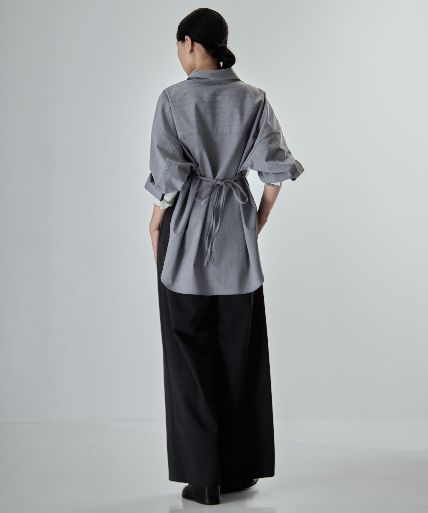 Wide Stripe 2way Shirt STUDIOUS