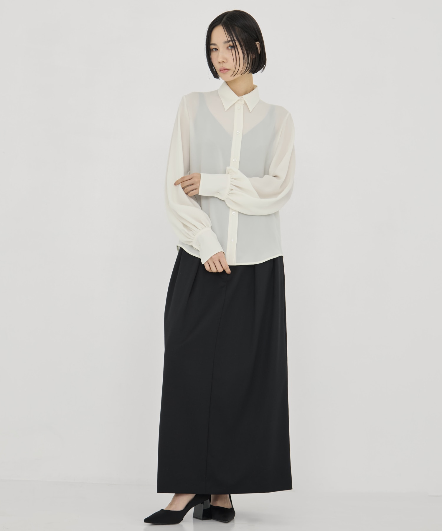 BLACK FORMAL BOWTIE SHIRT CINOH