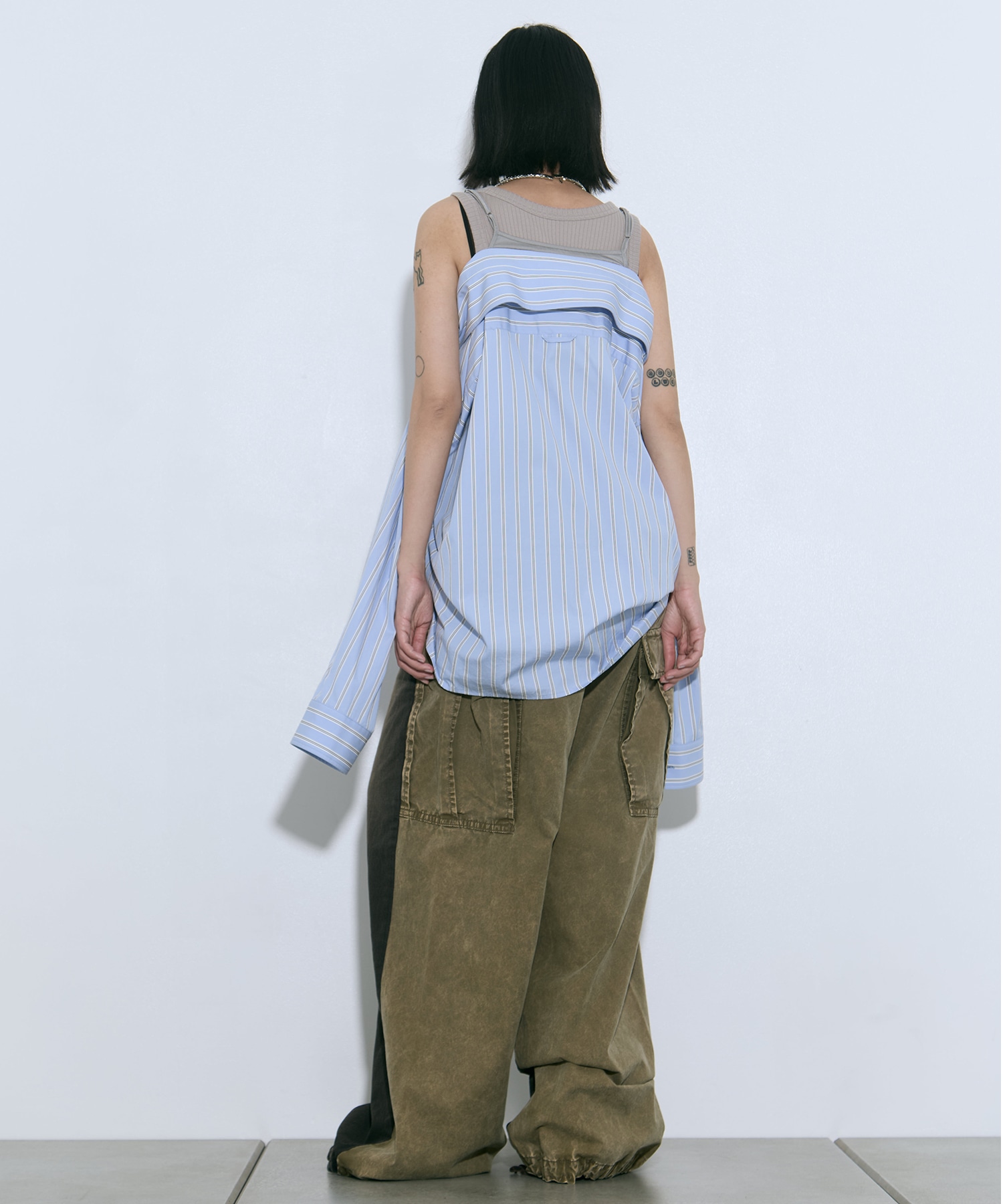 LAYERED STRIPE SHIRTS Maison MIHARA YASUHIRO