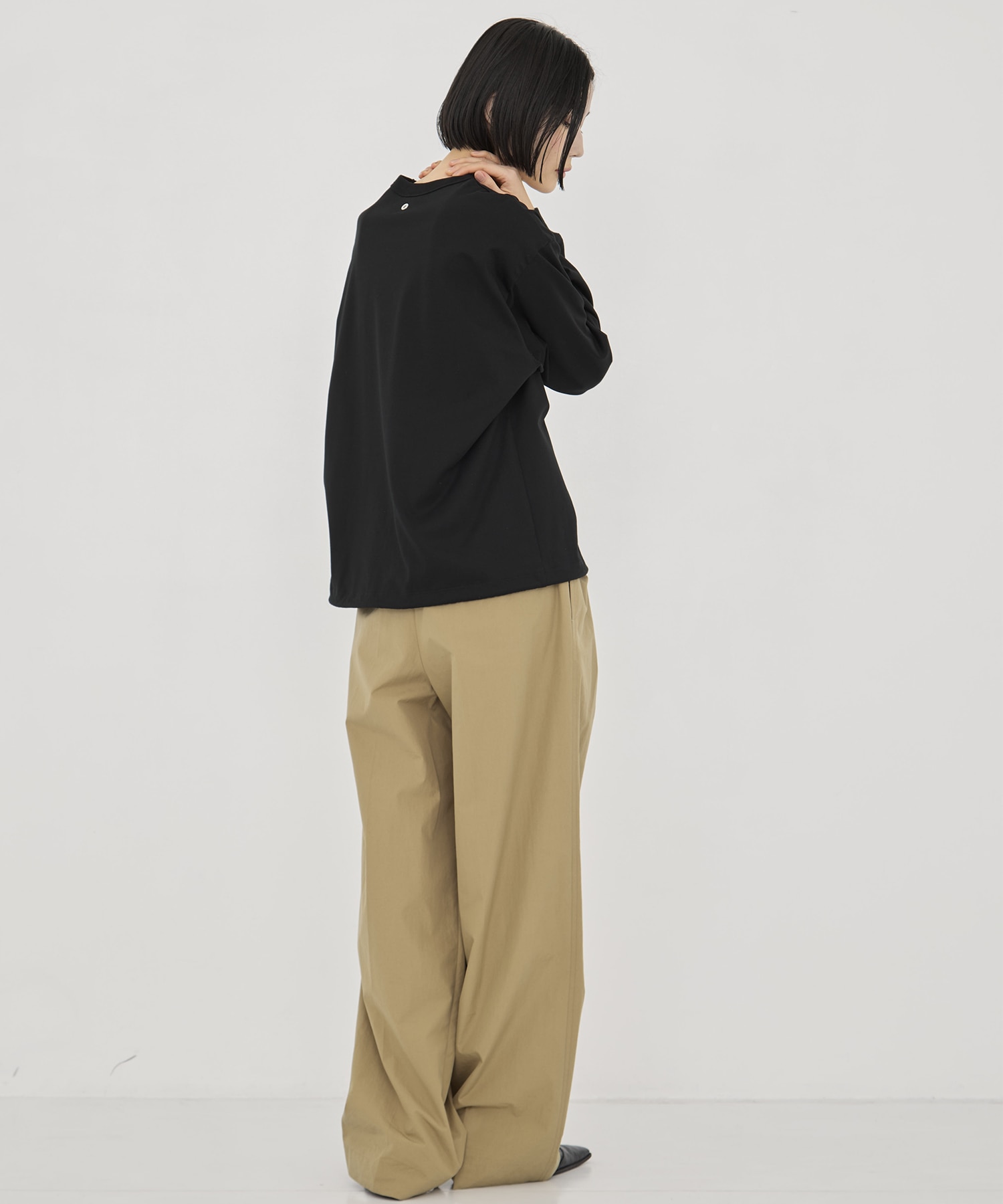 DRAWSTRING LONG TEE CINOH