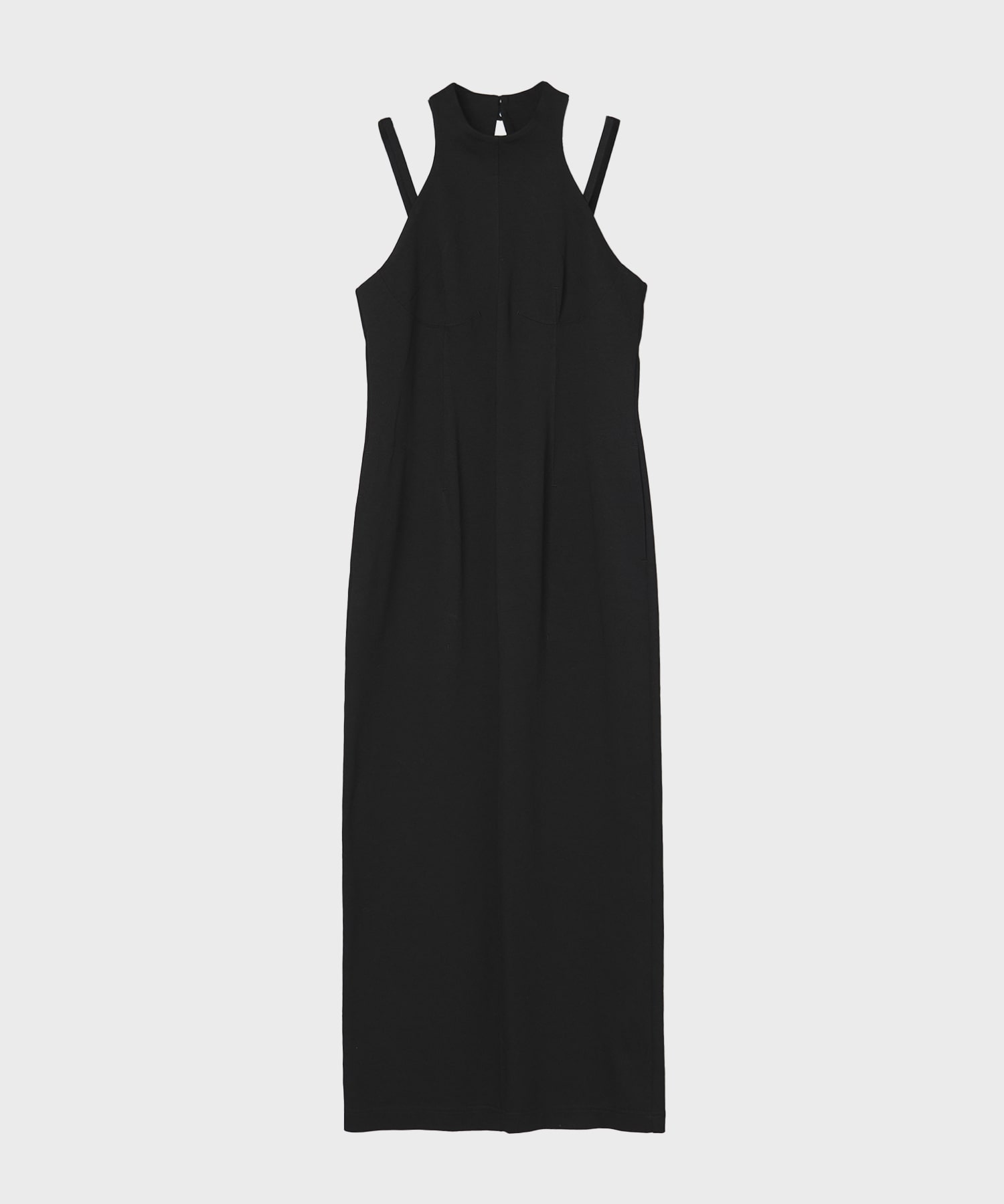 Cotton Jersey Halter Neck Dress Mame Kurogouchi