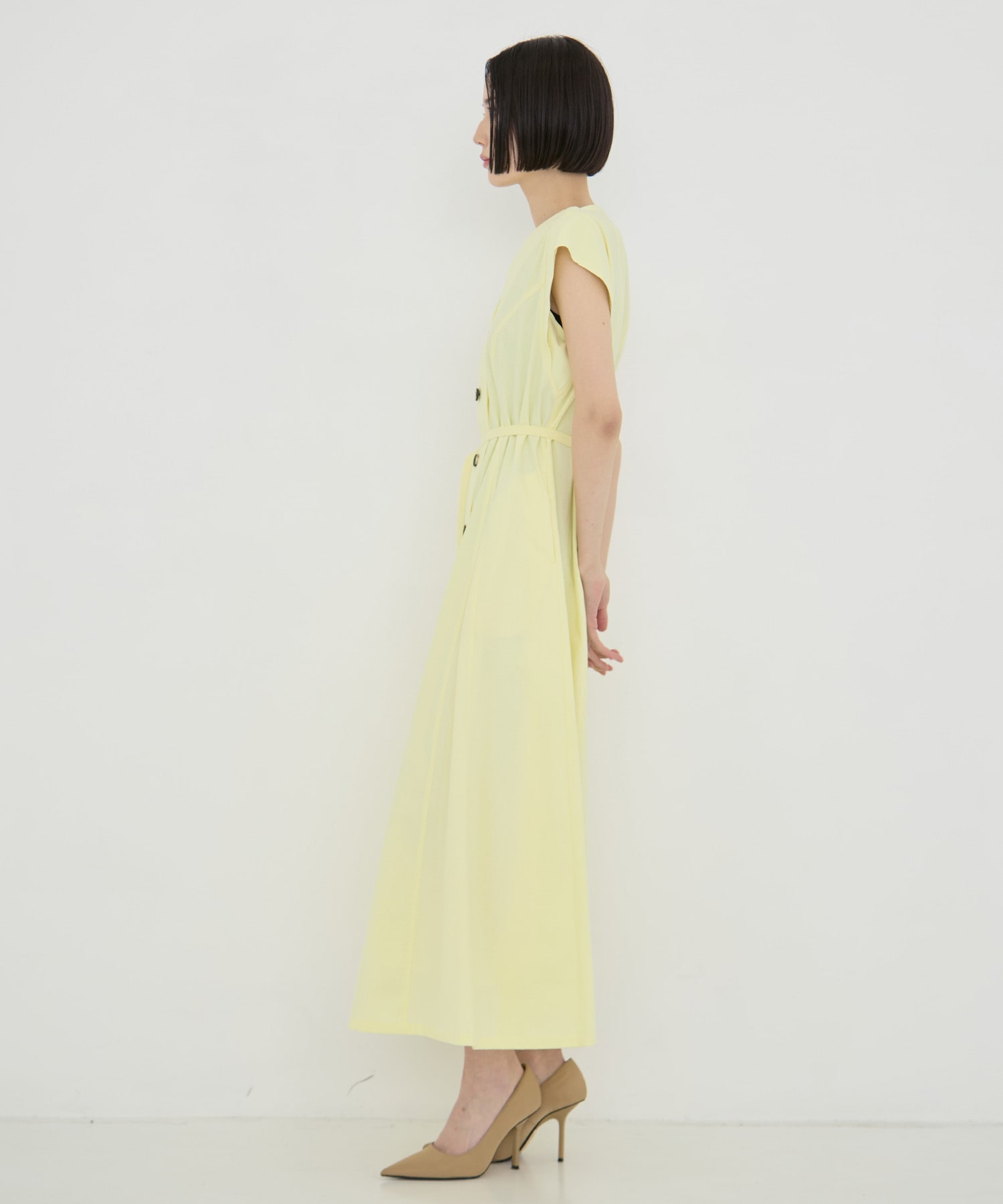 Sesilia asymmetry panel dress AKIRANAKA