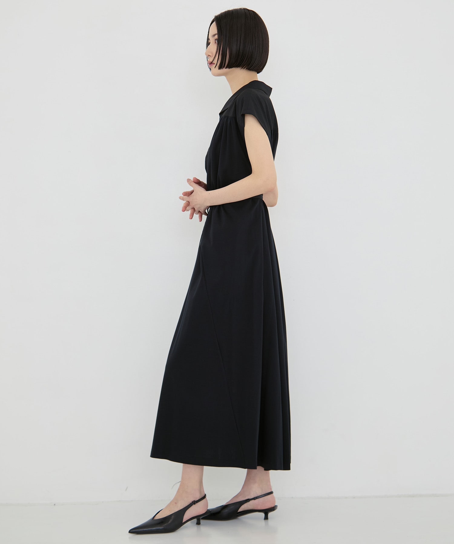 Sliva combi tex jersey dress AKIRANAKA