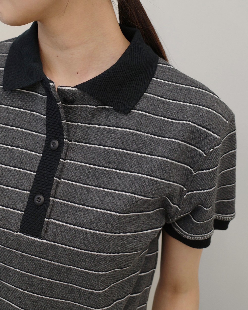 Border Polo Tops TODAYFUL