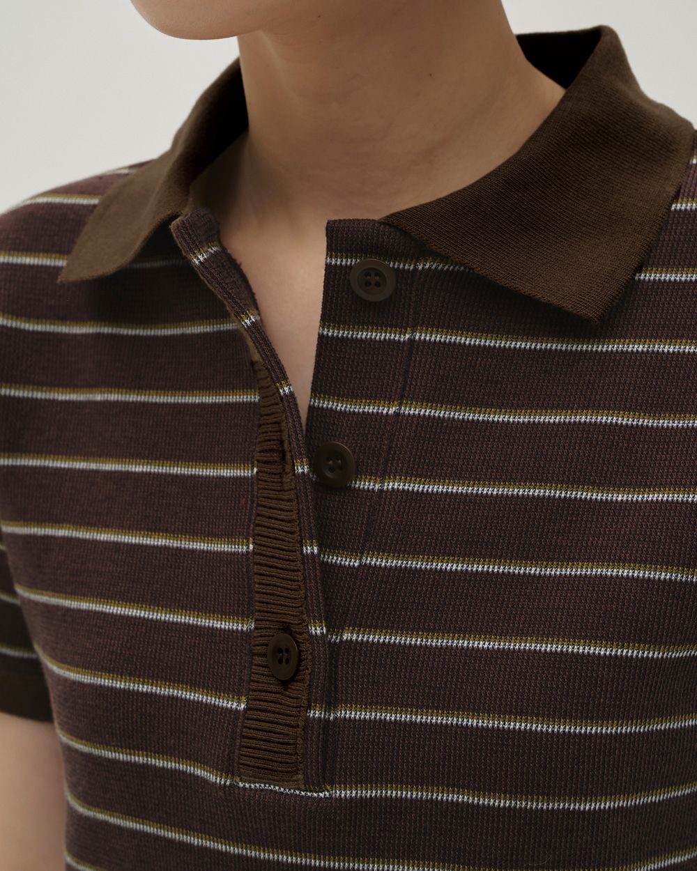 Border Polo Tops TODAYFUL