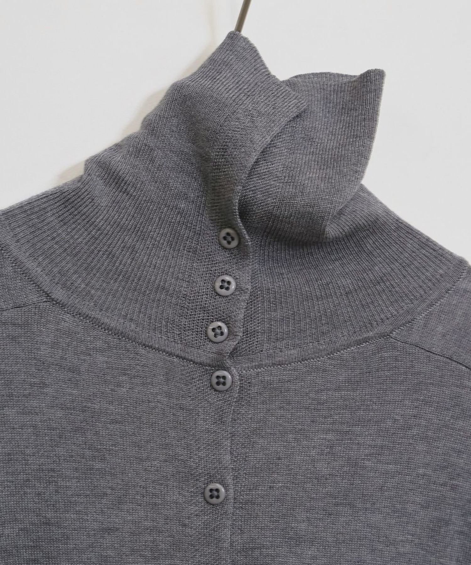 Tencelwool Highneck Knit TODAYFUL