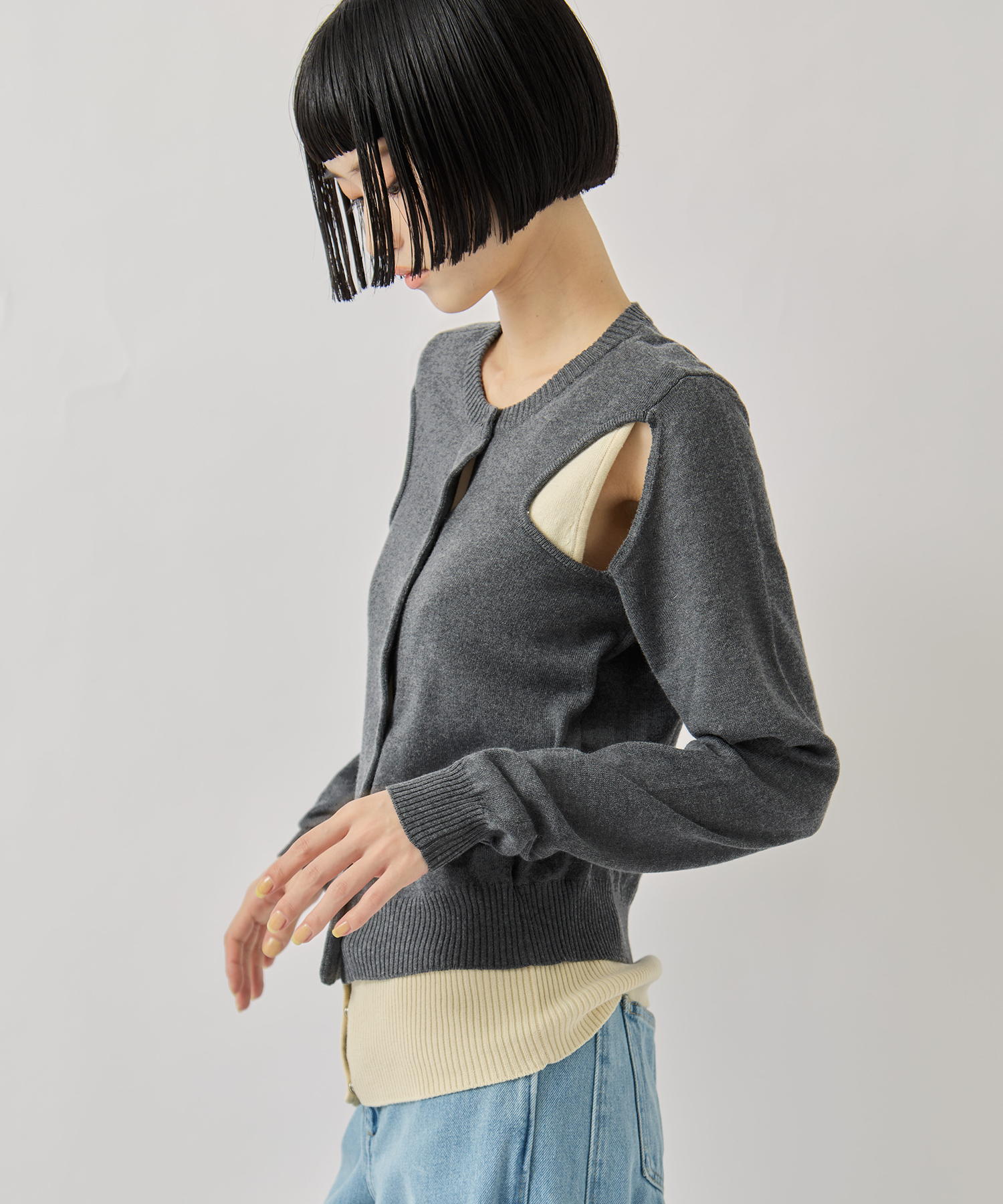 SAP-FK02-1001【肩開きニットカーディガン】 AKANE UTSUNOMIYA