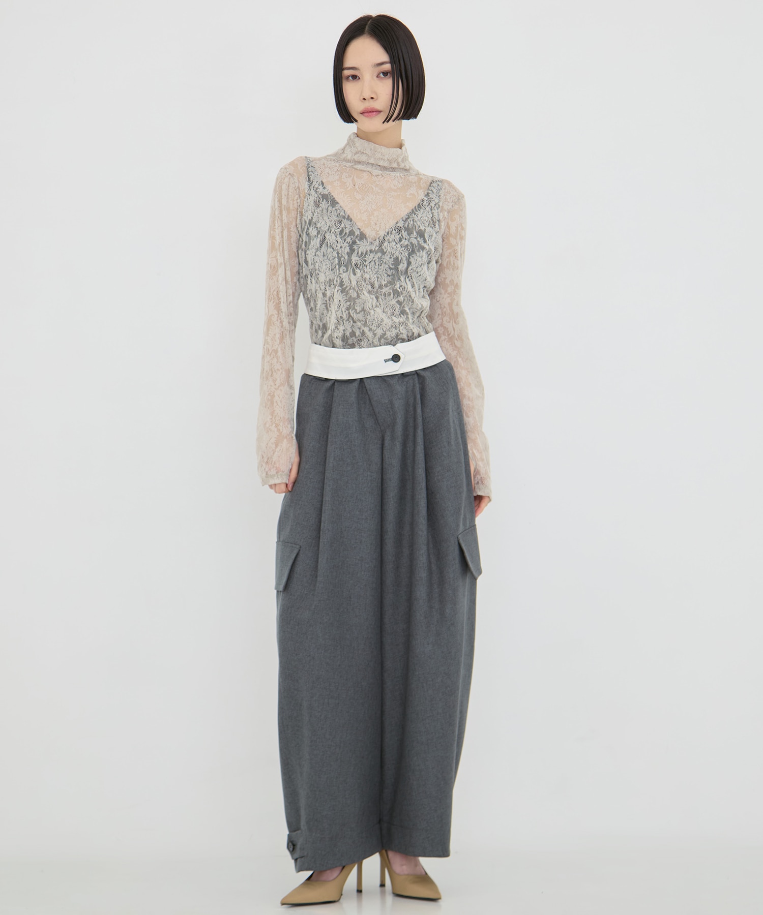 Barrel Leg Cargo Trousers STUDIOUS